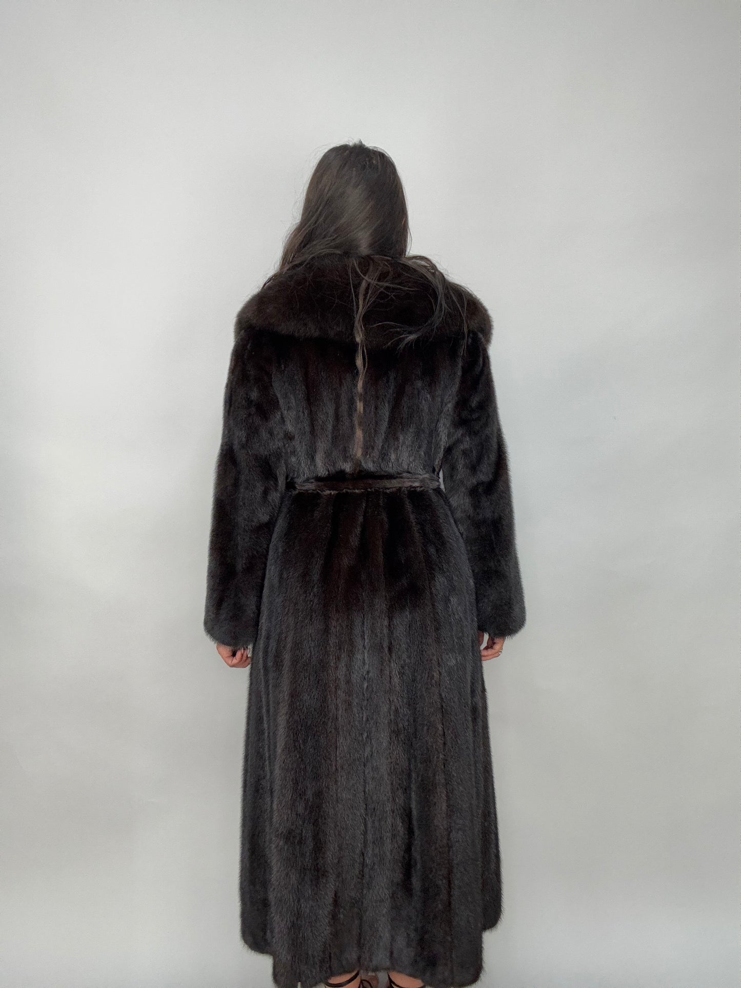 Cappotto in visone e volpe