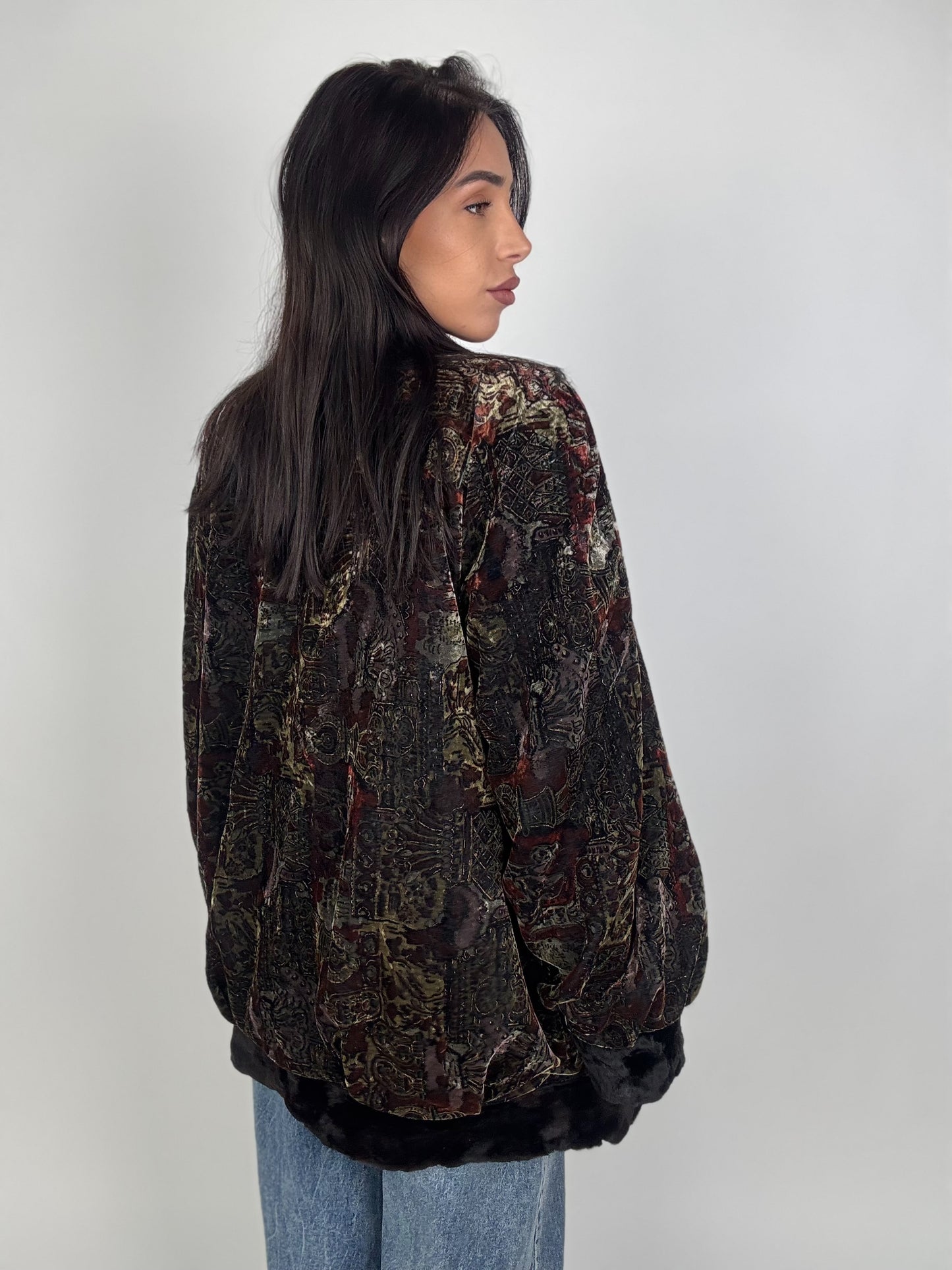 Giacca in visone rasato reversibile N468