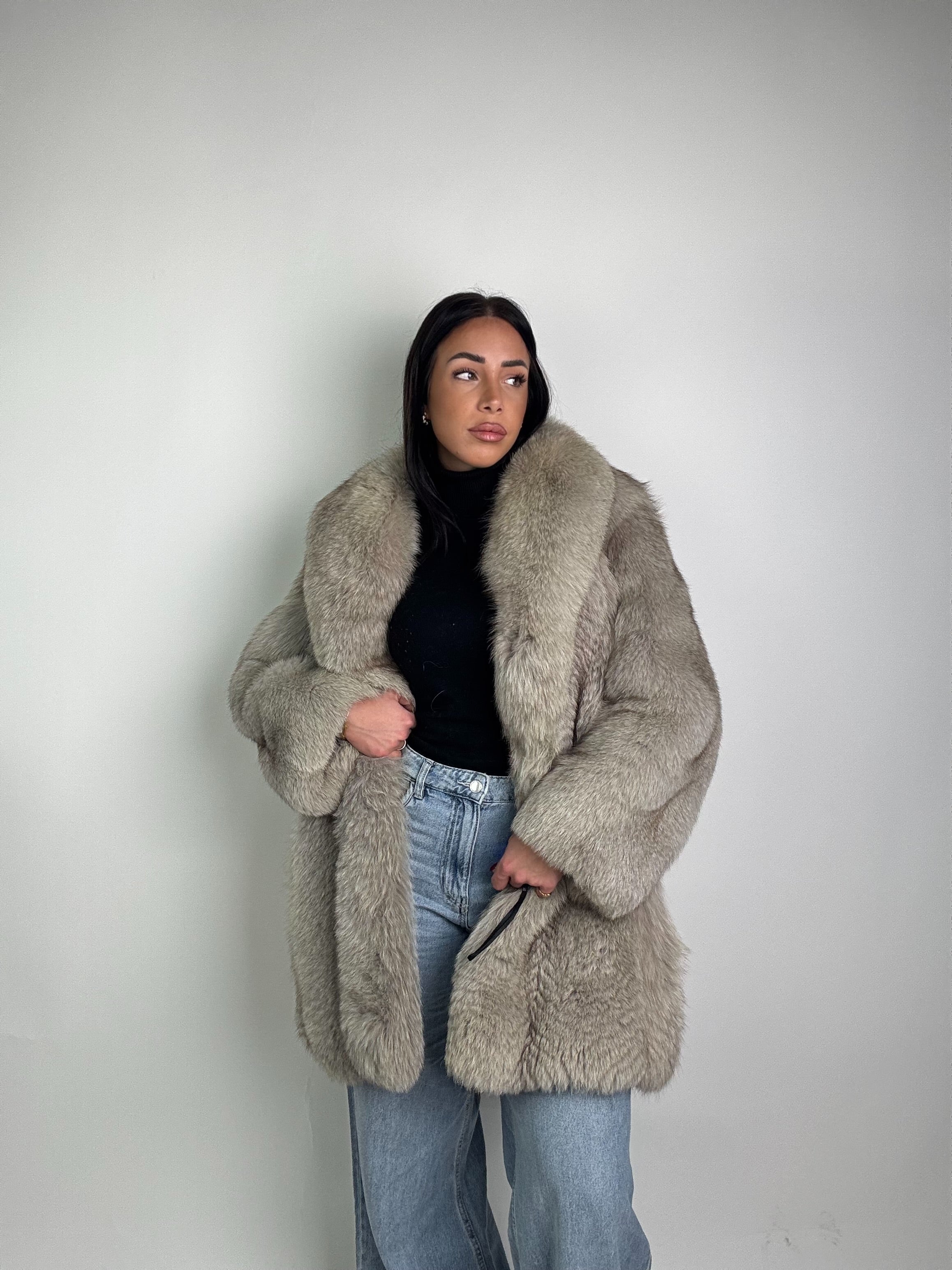 Giacca in volpe della groenlandia N54