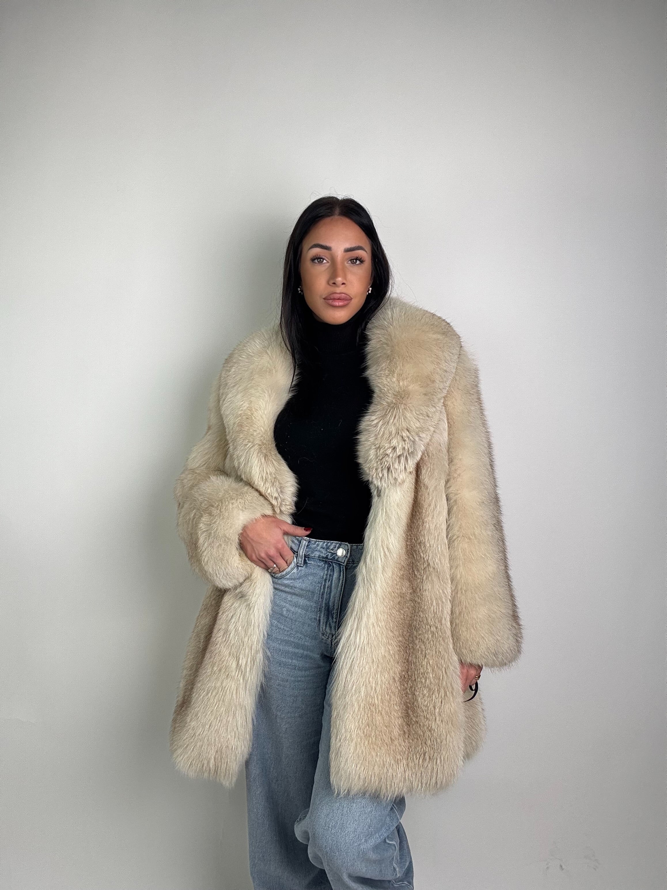 Giacca in volpe della groenlandia N55