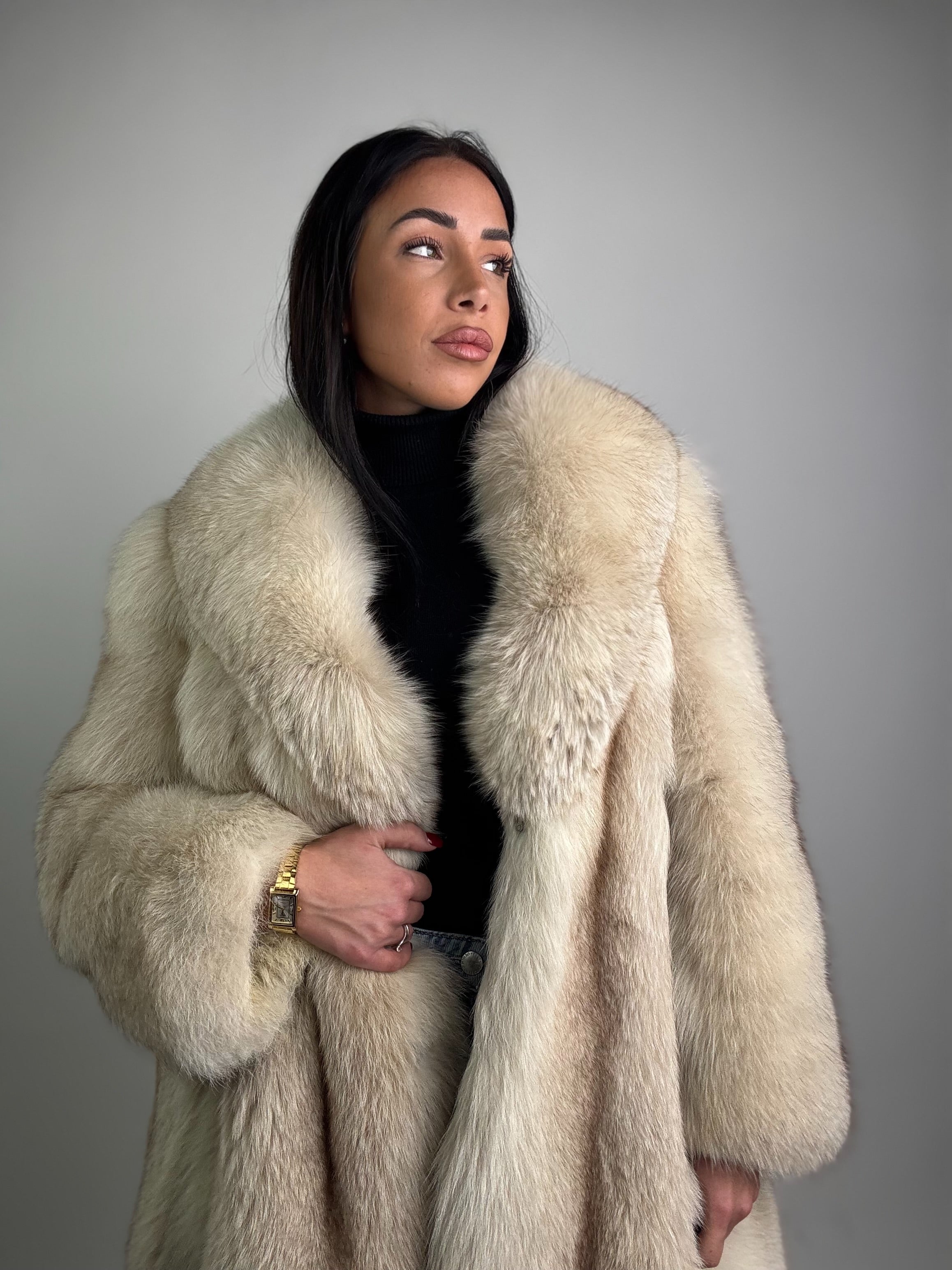 Giacca in volpe della groenlandia N55