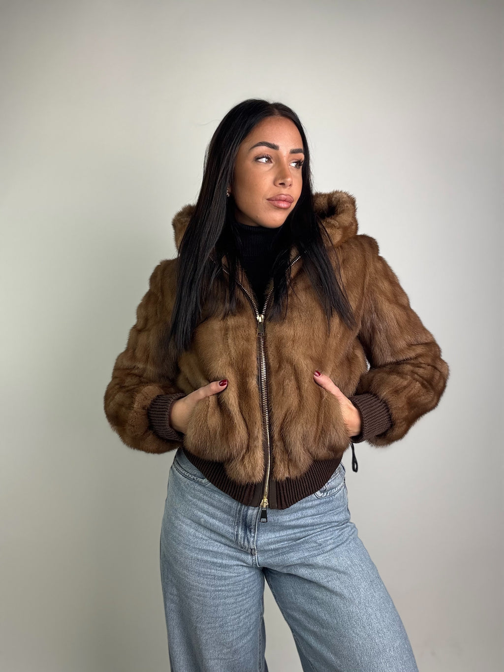 Bomber in visone N55