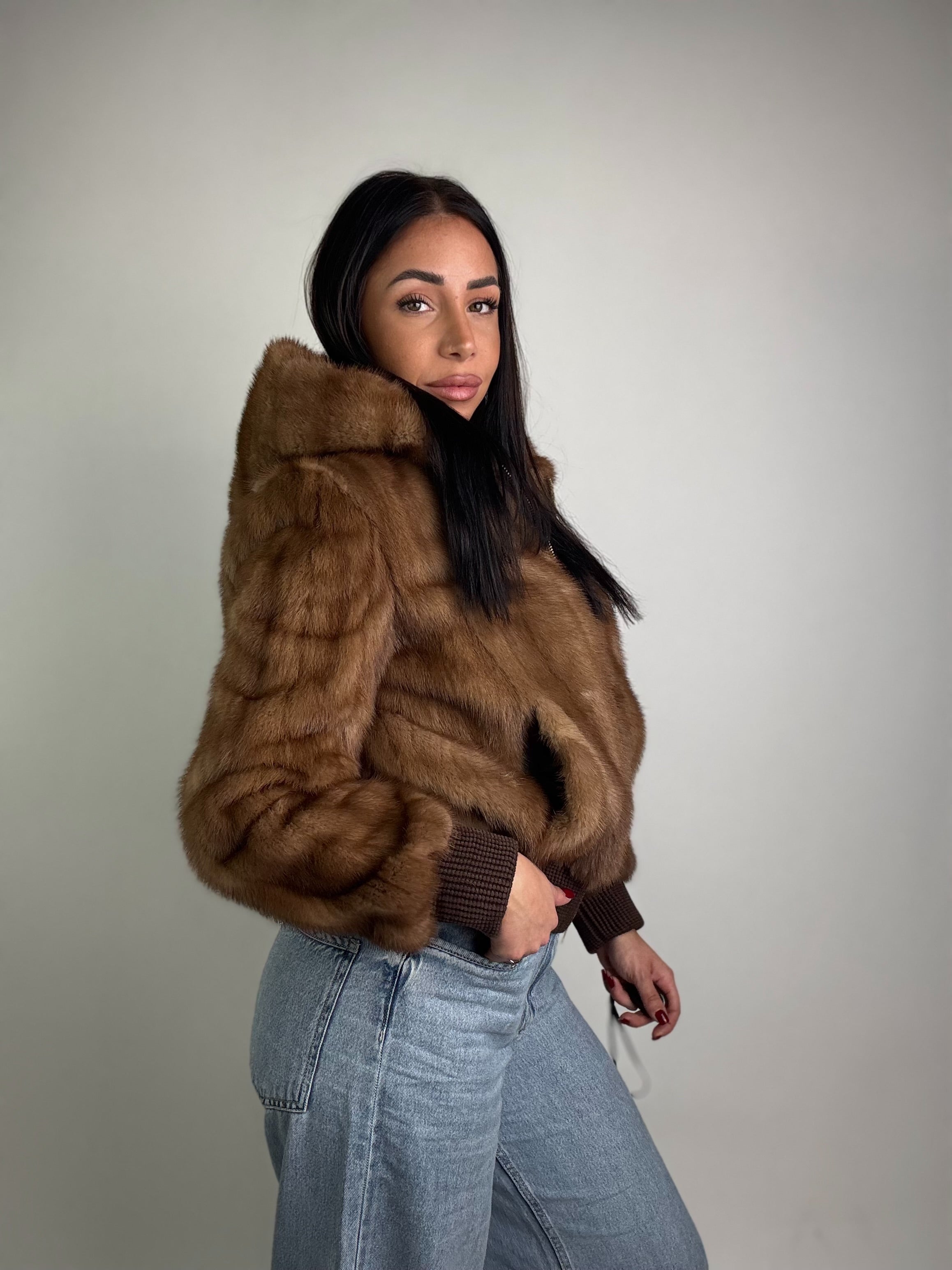 Bomber in visone N55