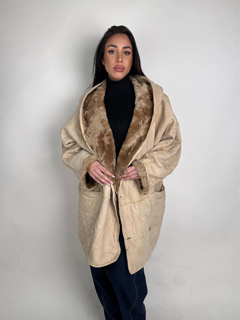 Shearling coat N175