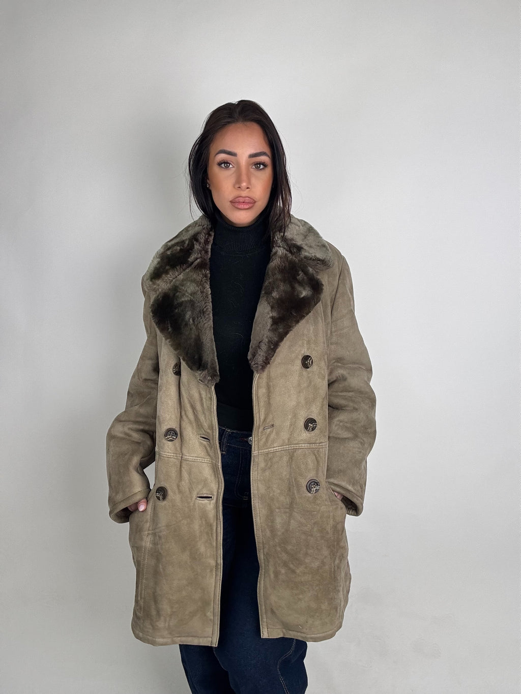 Shearling coat N176
