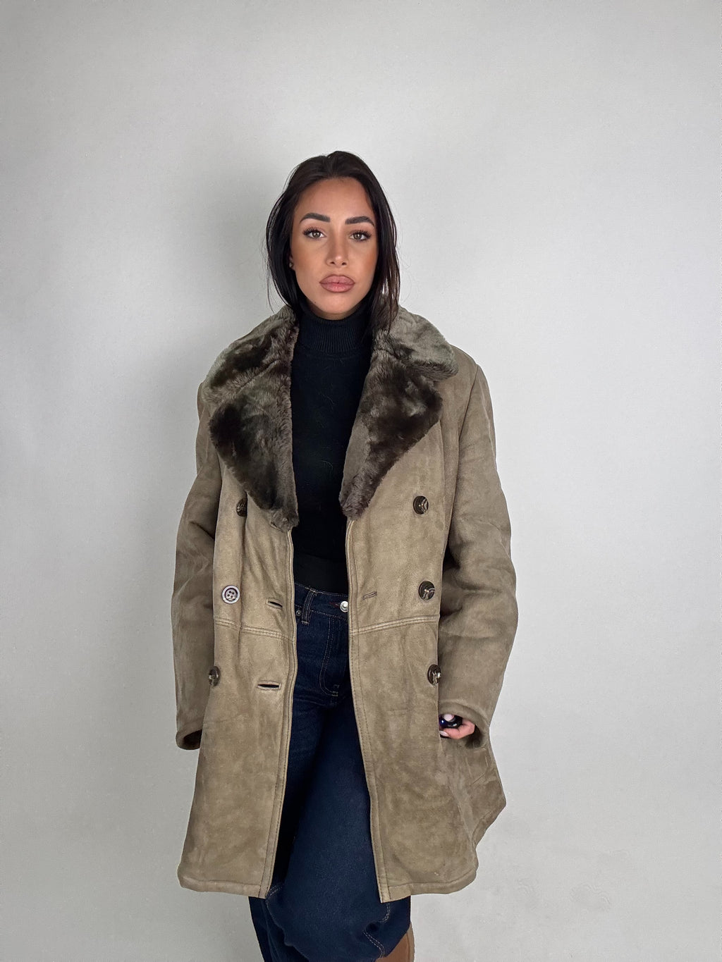 Shearling coat N176