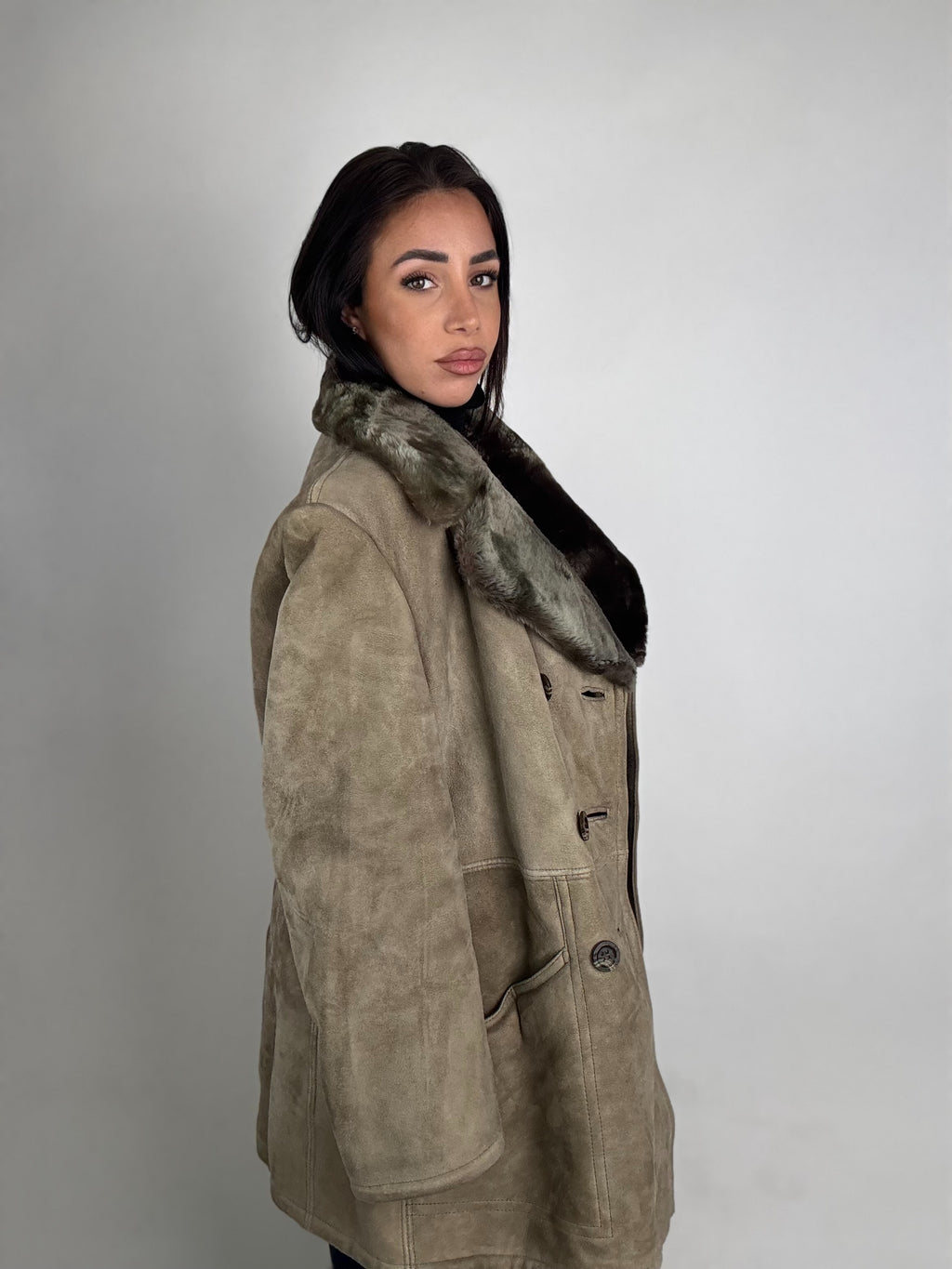 Shearling coat N176