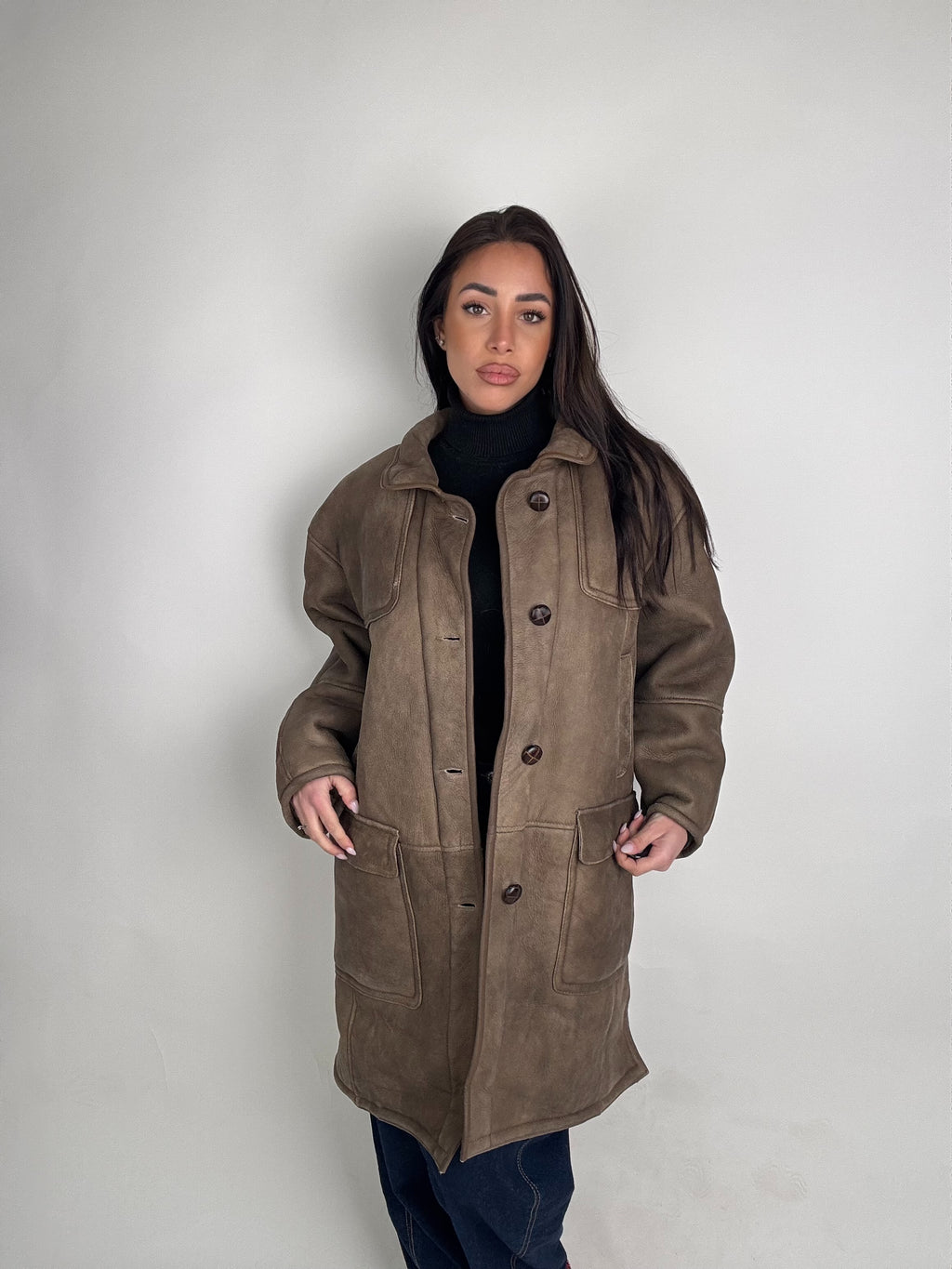 Shearling coat N177