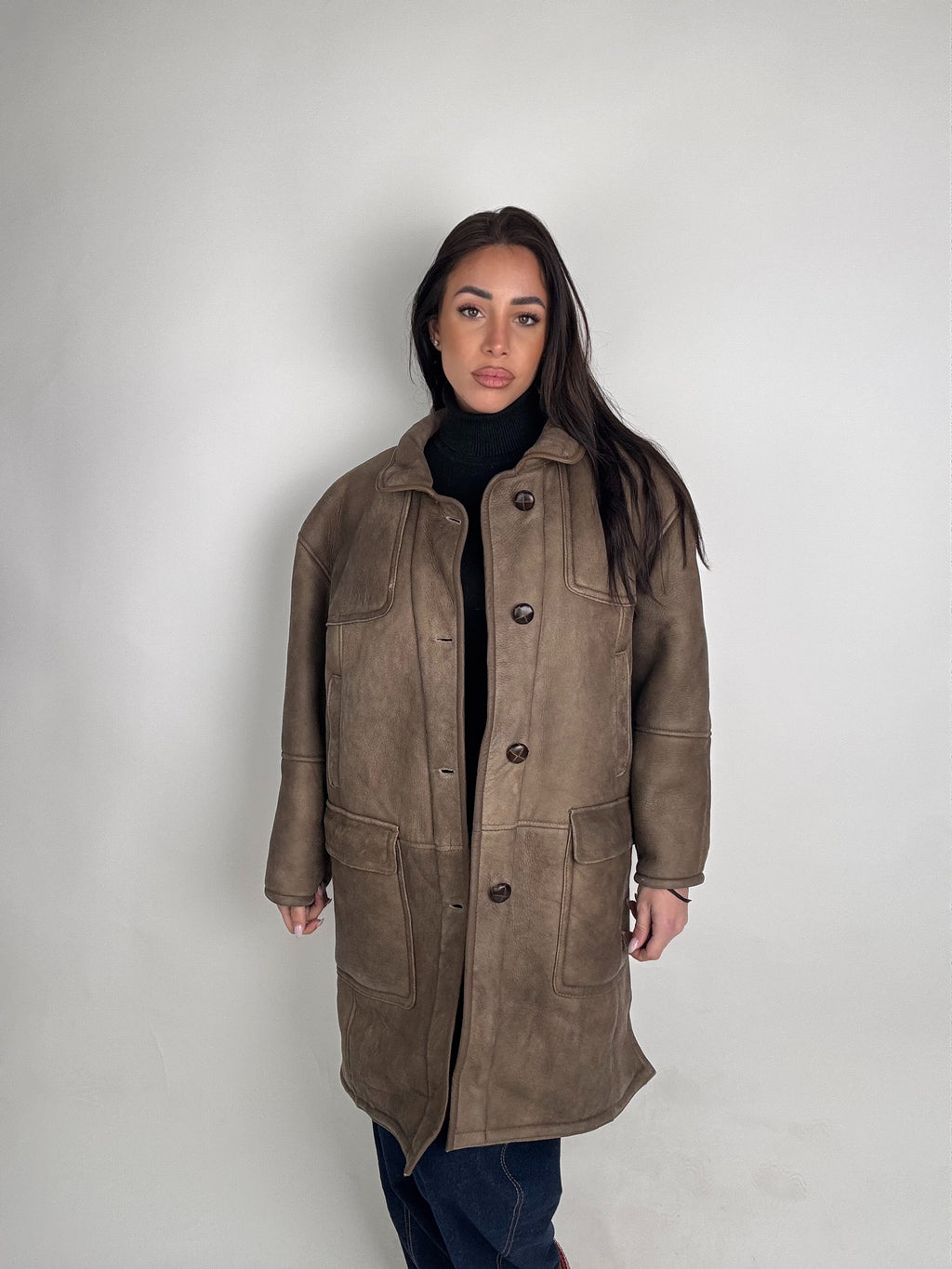 Shearling coat N177