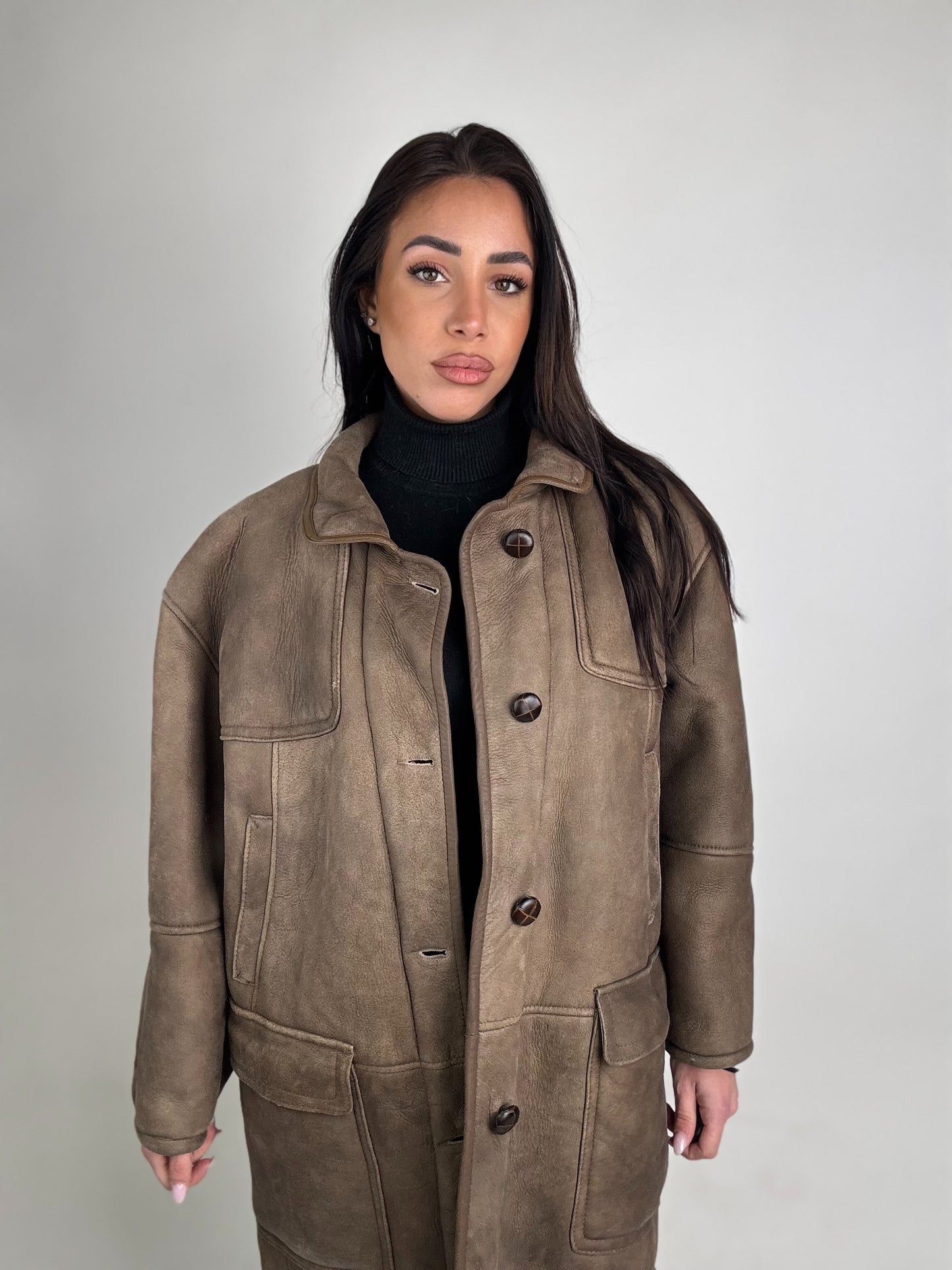 Shearling coat N177