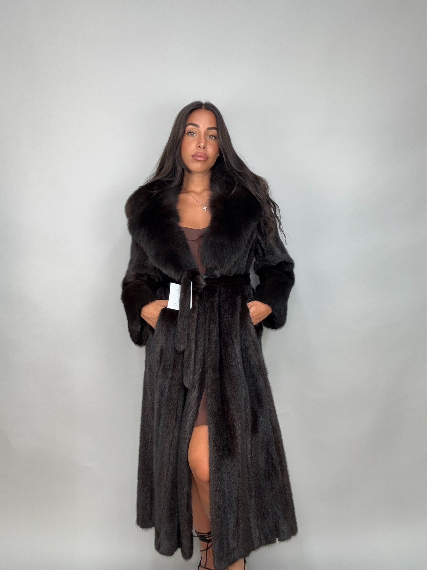 Cappotto in visone e volpe