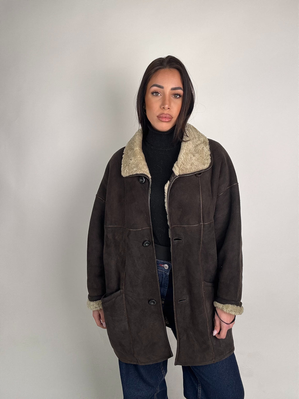 Shearling coat N178