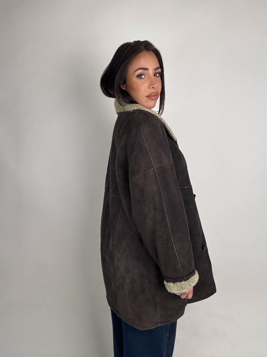 Shearling coat N178