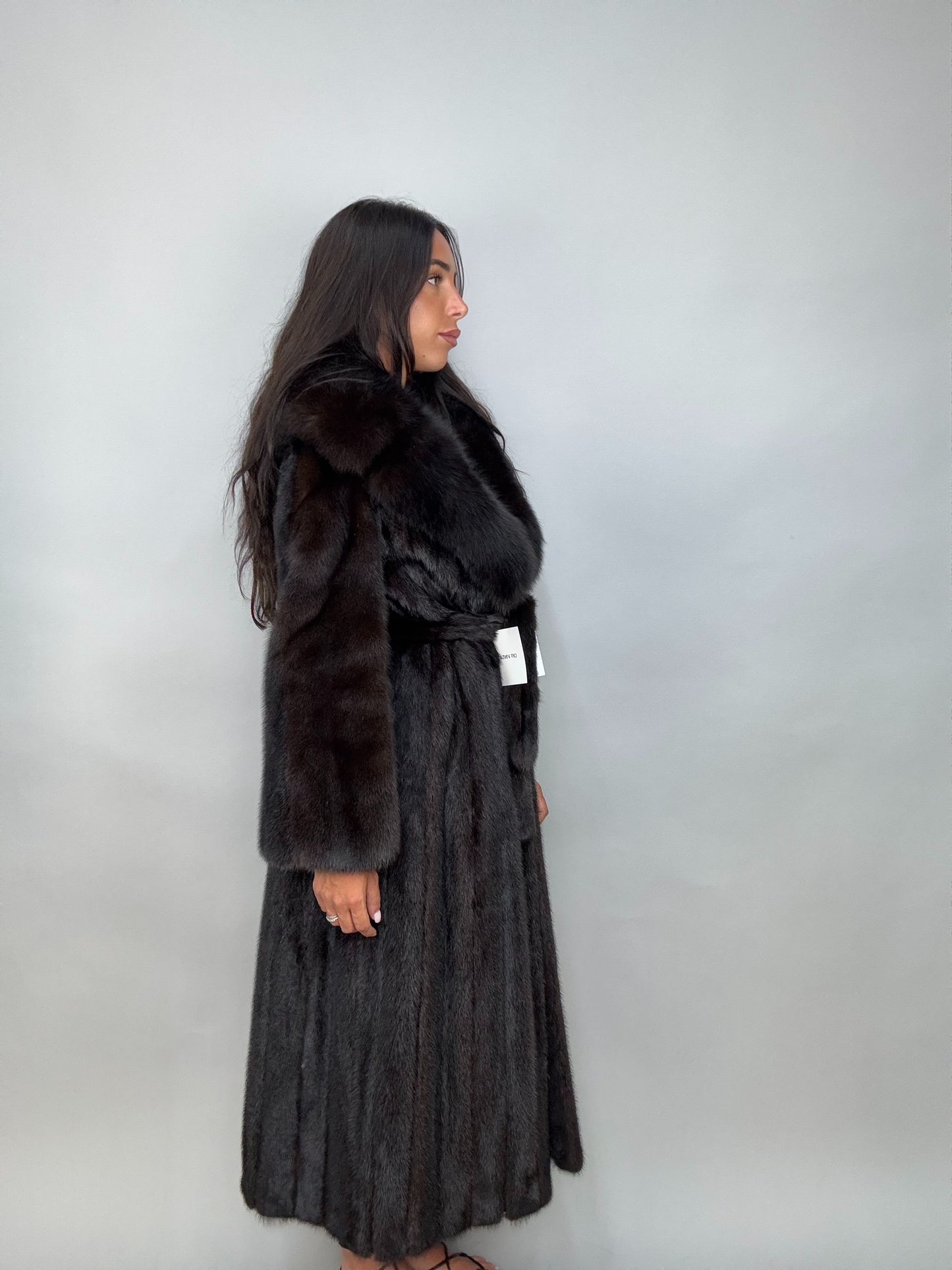 Cappotto in visone e volpe