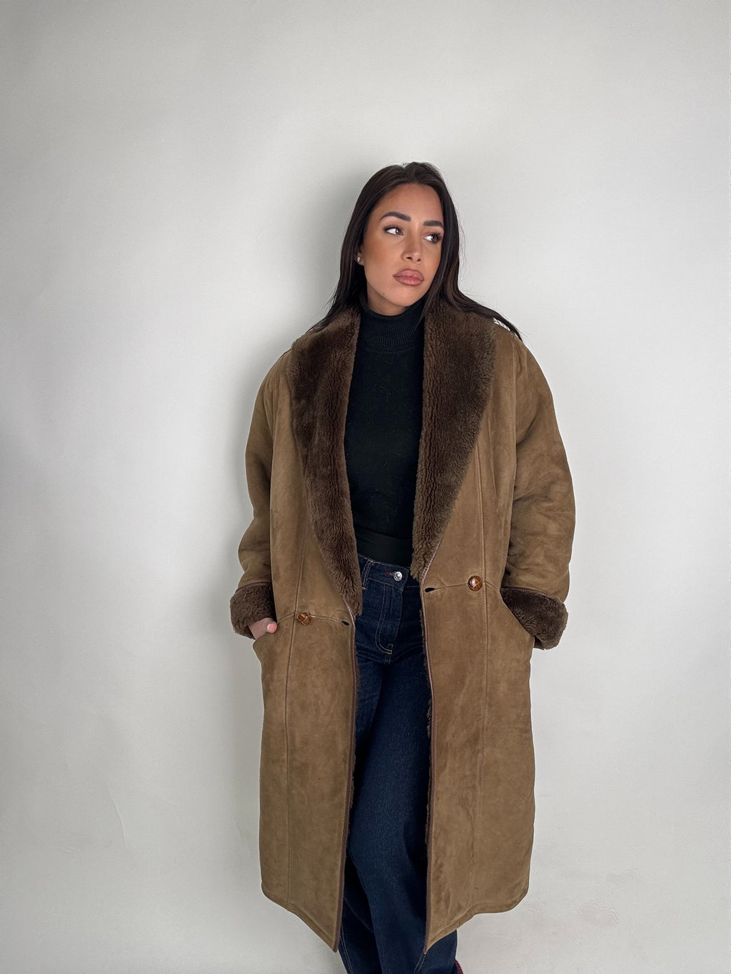 Shearling coat N179