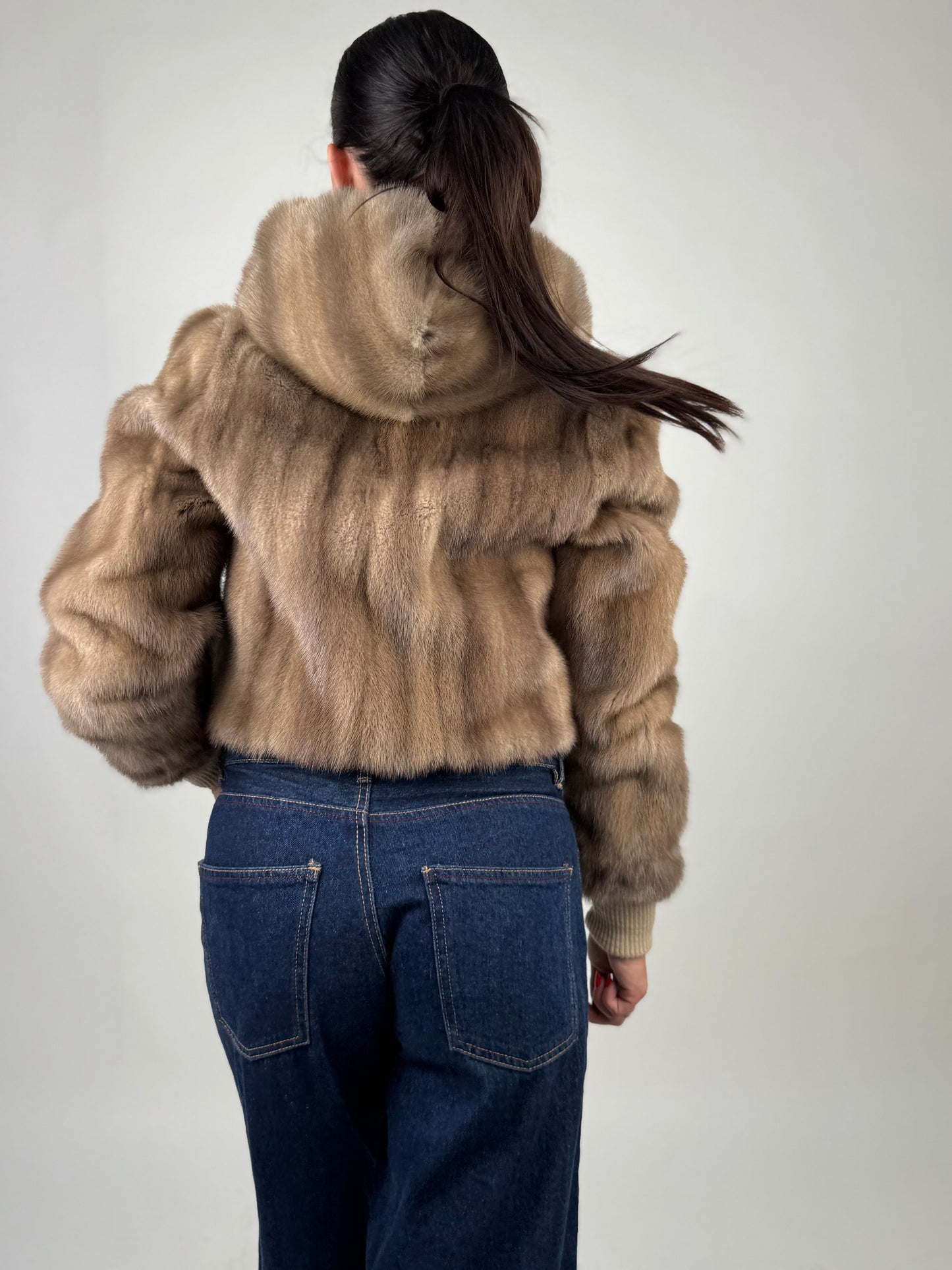 Mink Bomber Jacket