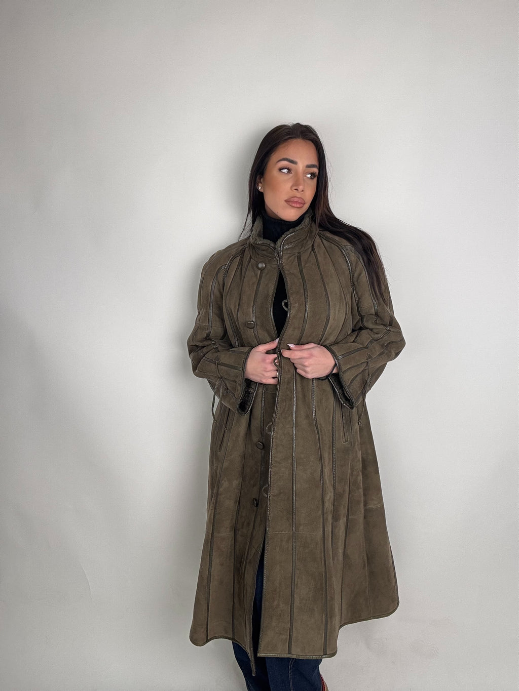Shearling coat N180