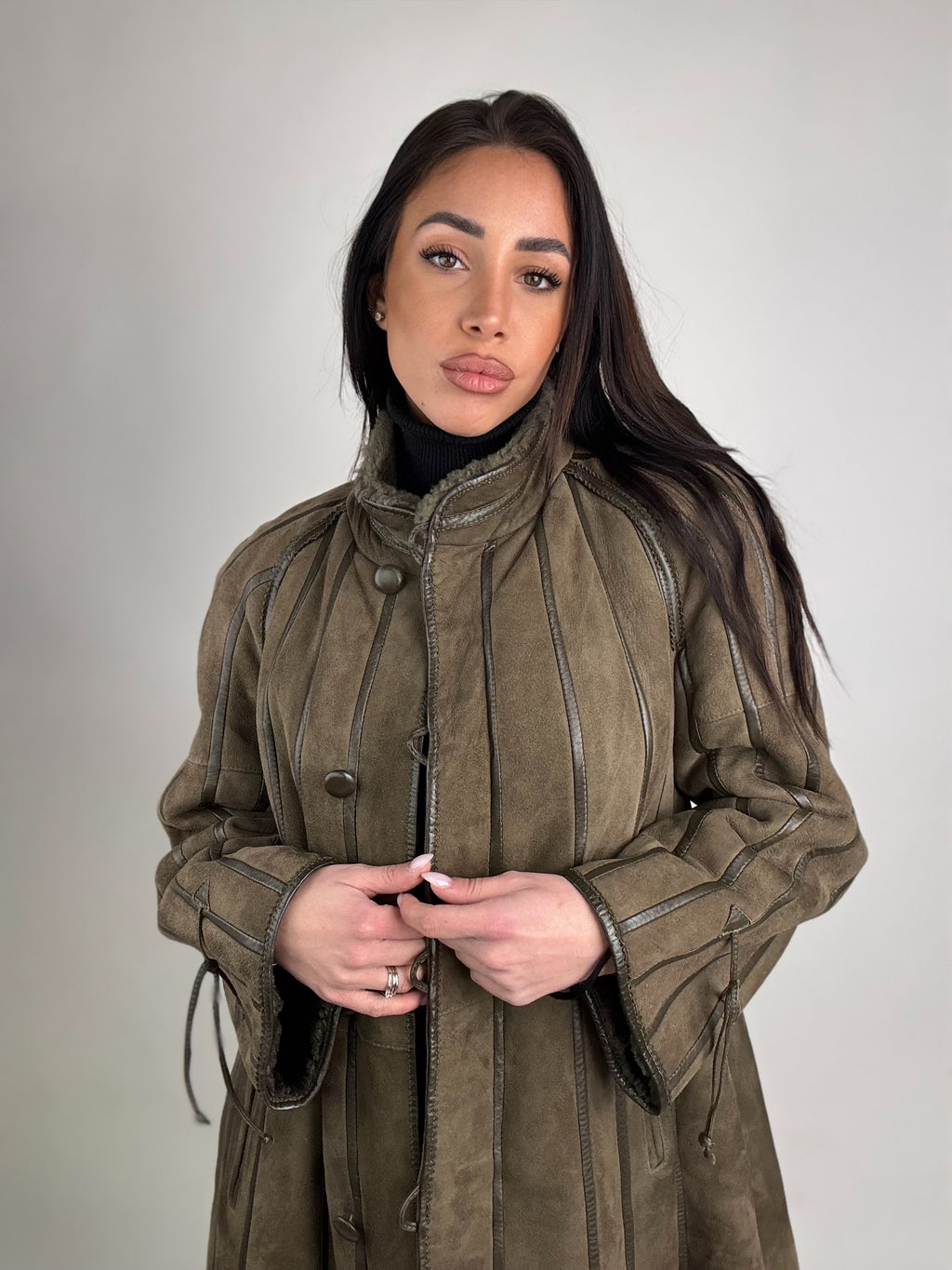 Shearling coat N180