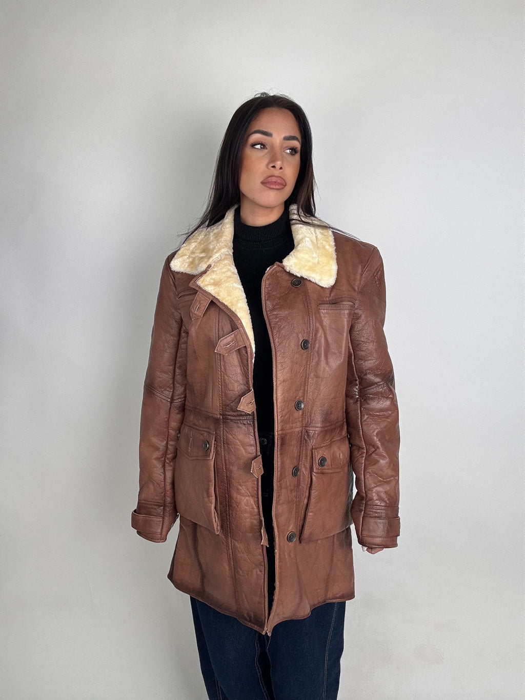 Shearling coat N181