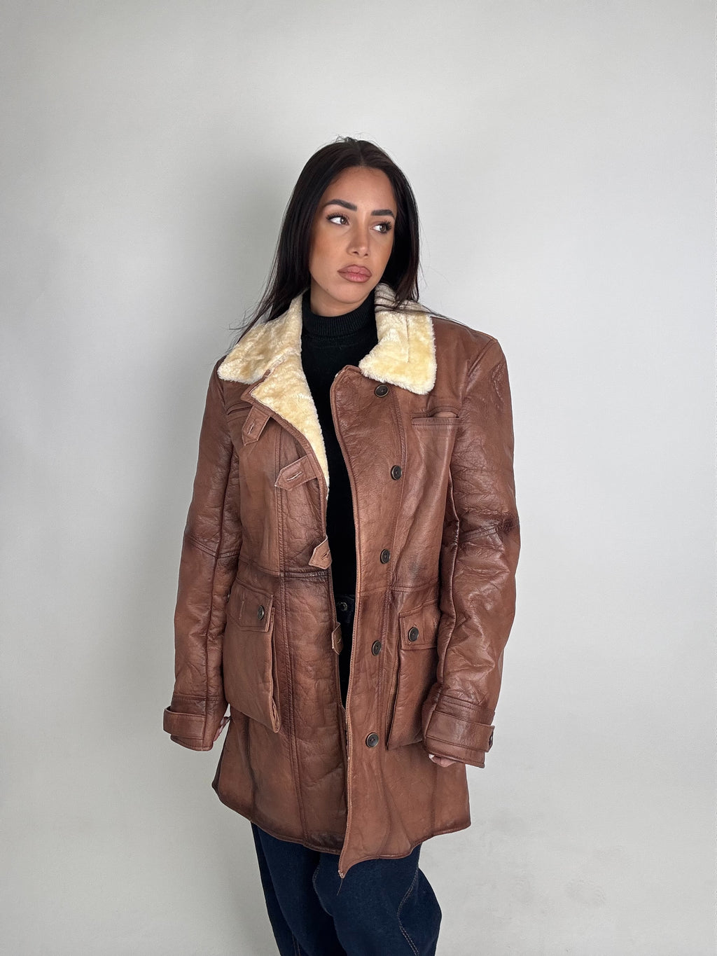 Shearling coat N181
