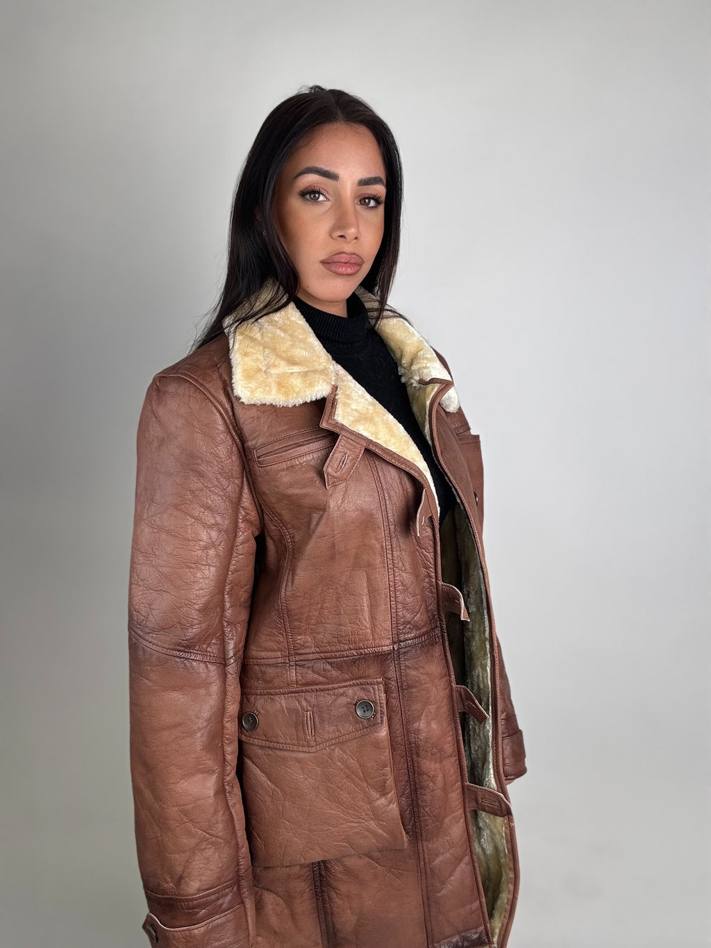 Shearling coat N181