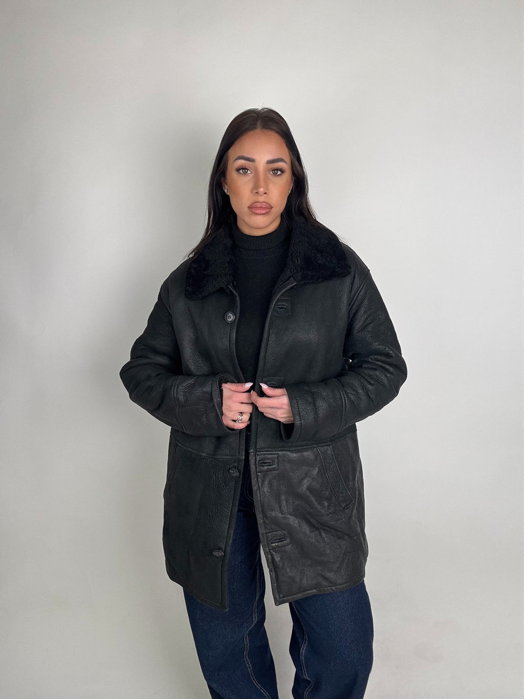 Shearling coat N182