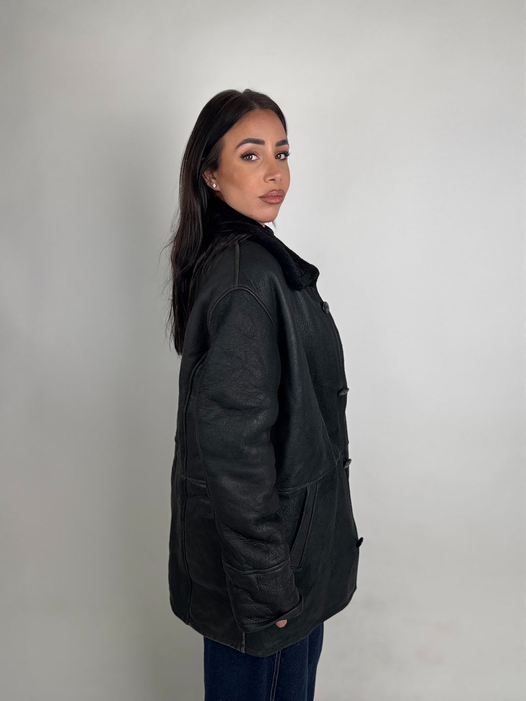 Shearling coat N182