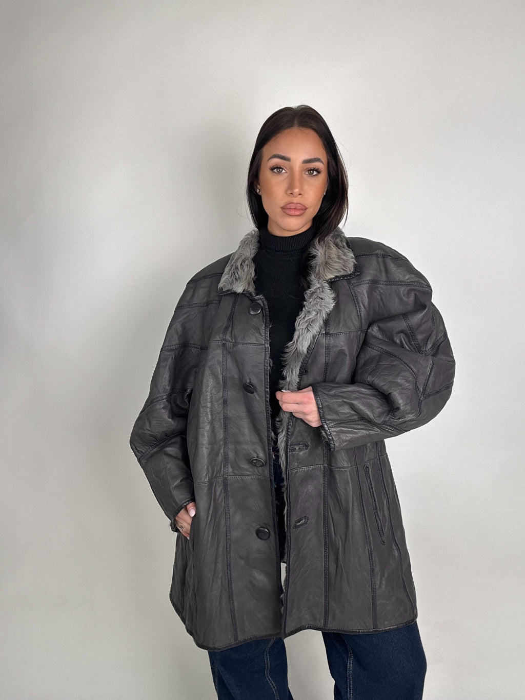 Shearling coat N186