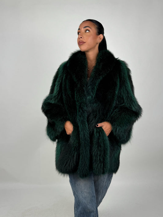 Giacca in volpe green N148