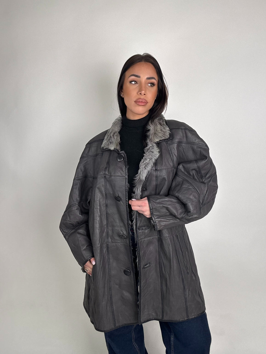 Shearling coat N186