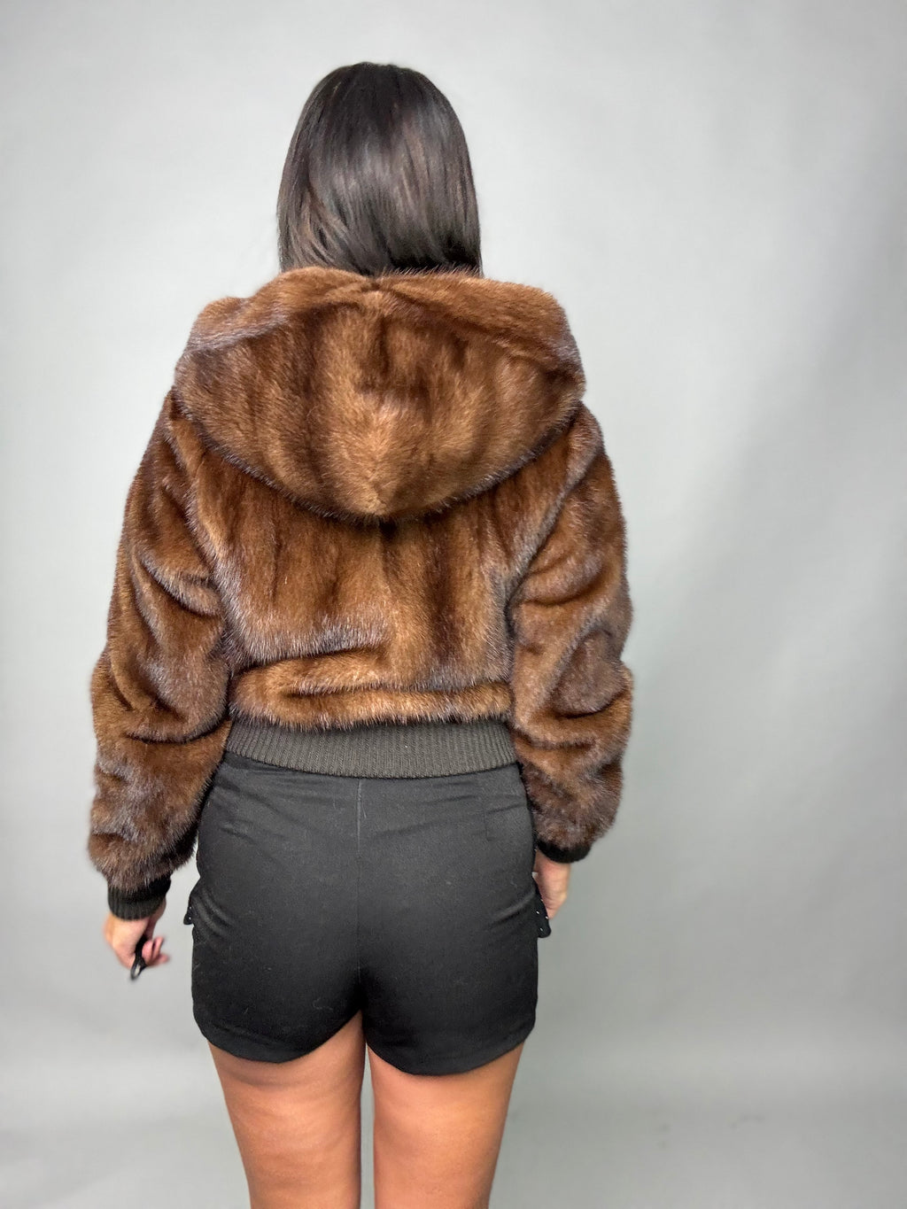 Bomber in visone