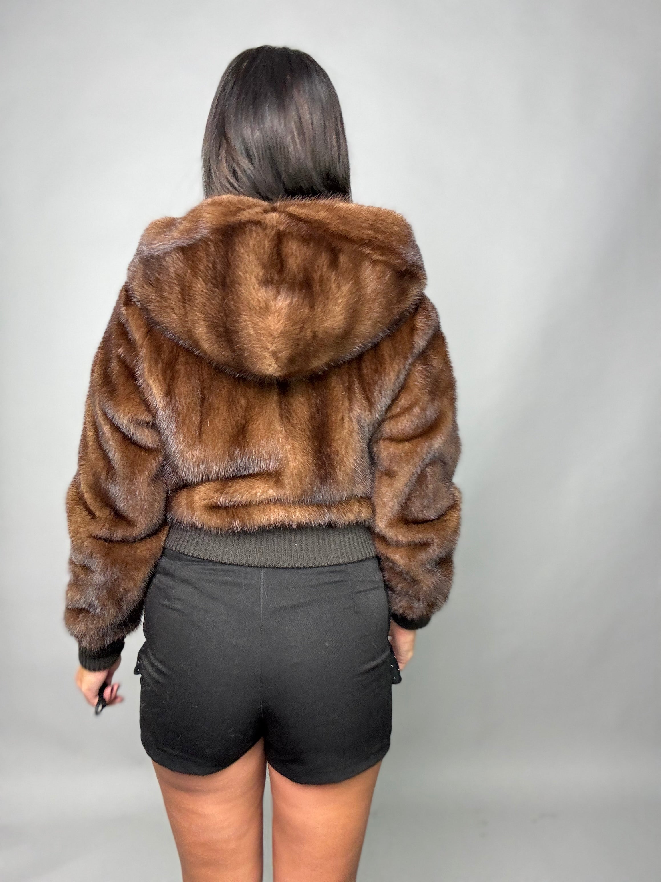 Bomber in visone
