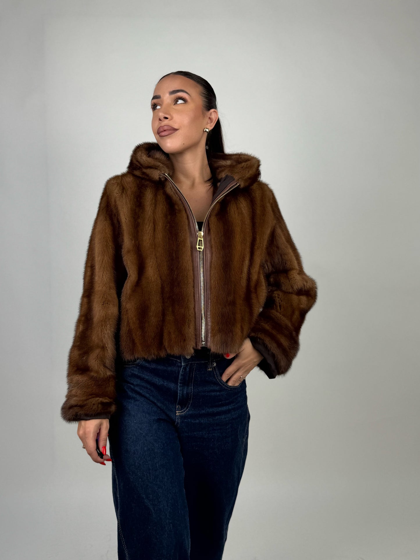 Mink Bomber Jacket