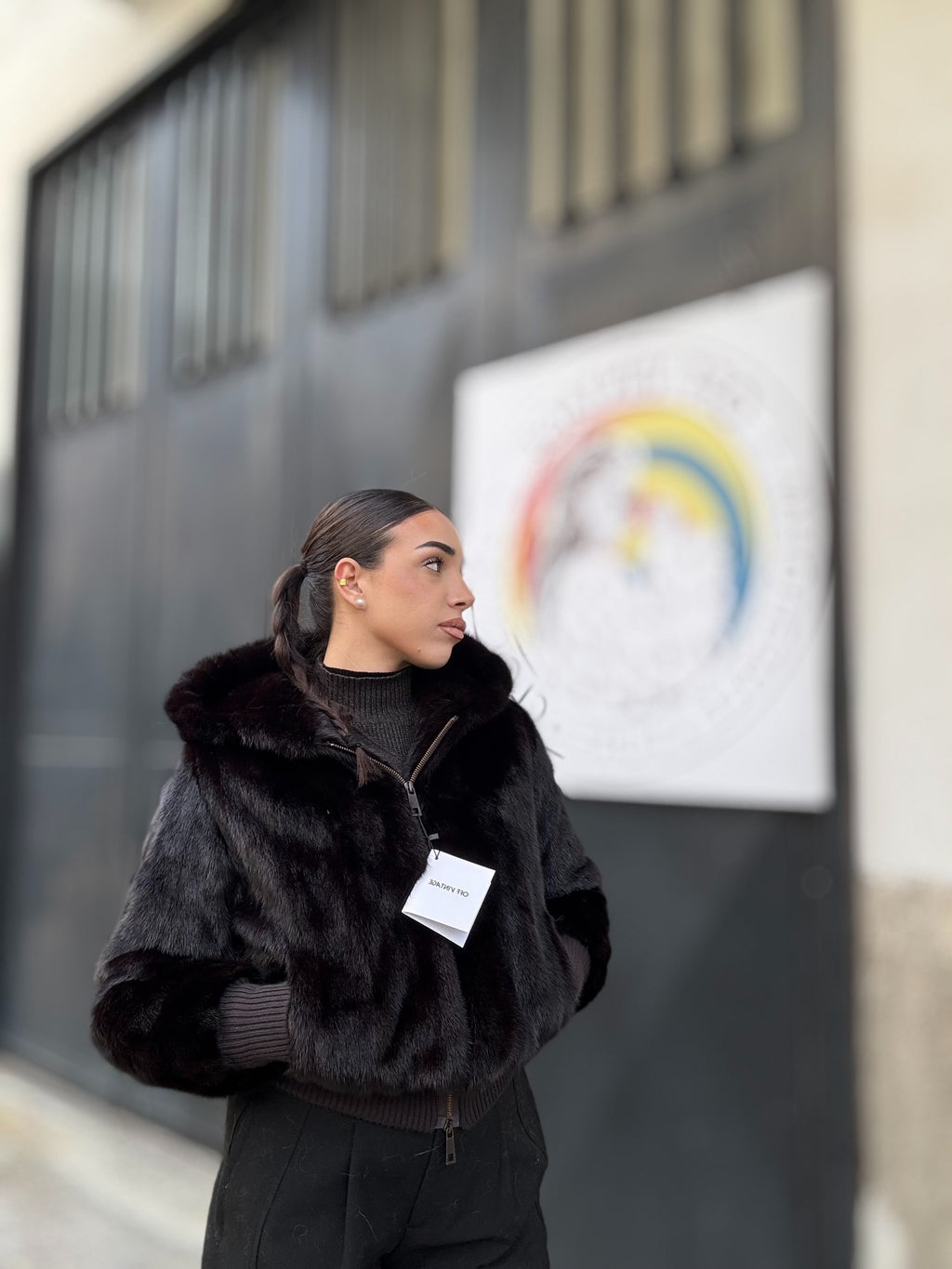 Mink Bomber Jacket