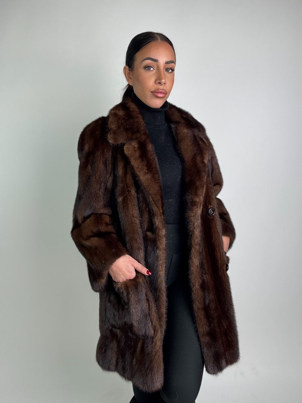 Cappotto in visone N400