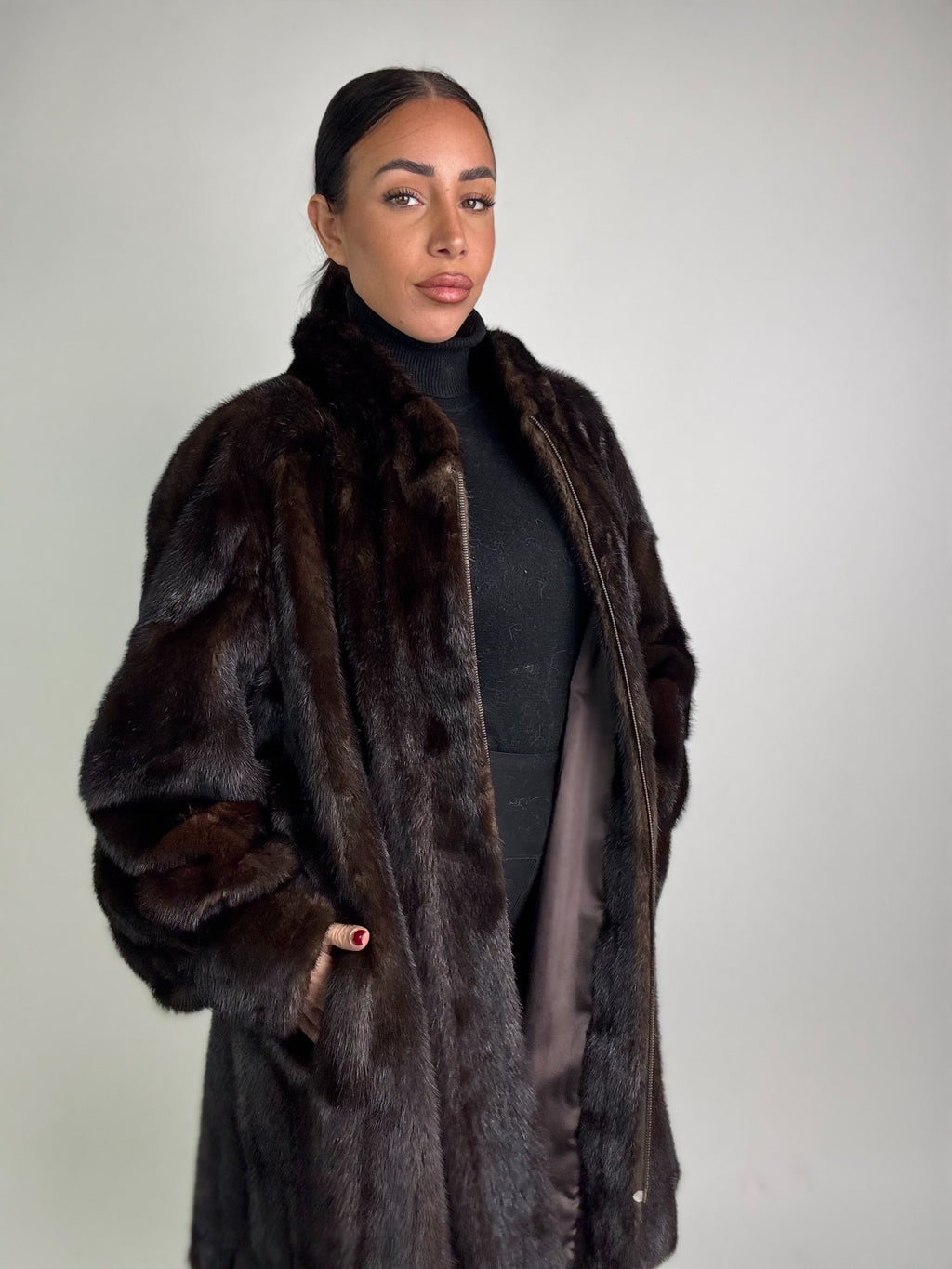 Cappotto in visone N401