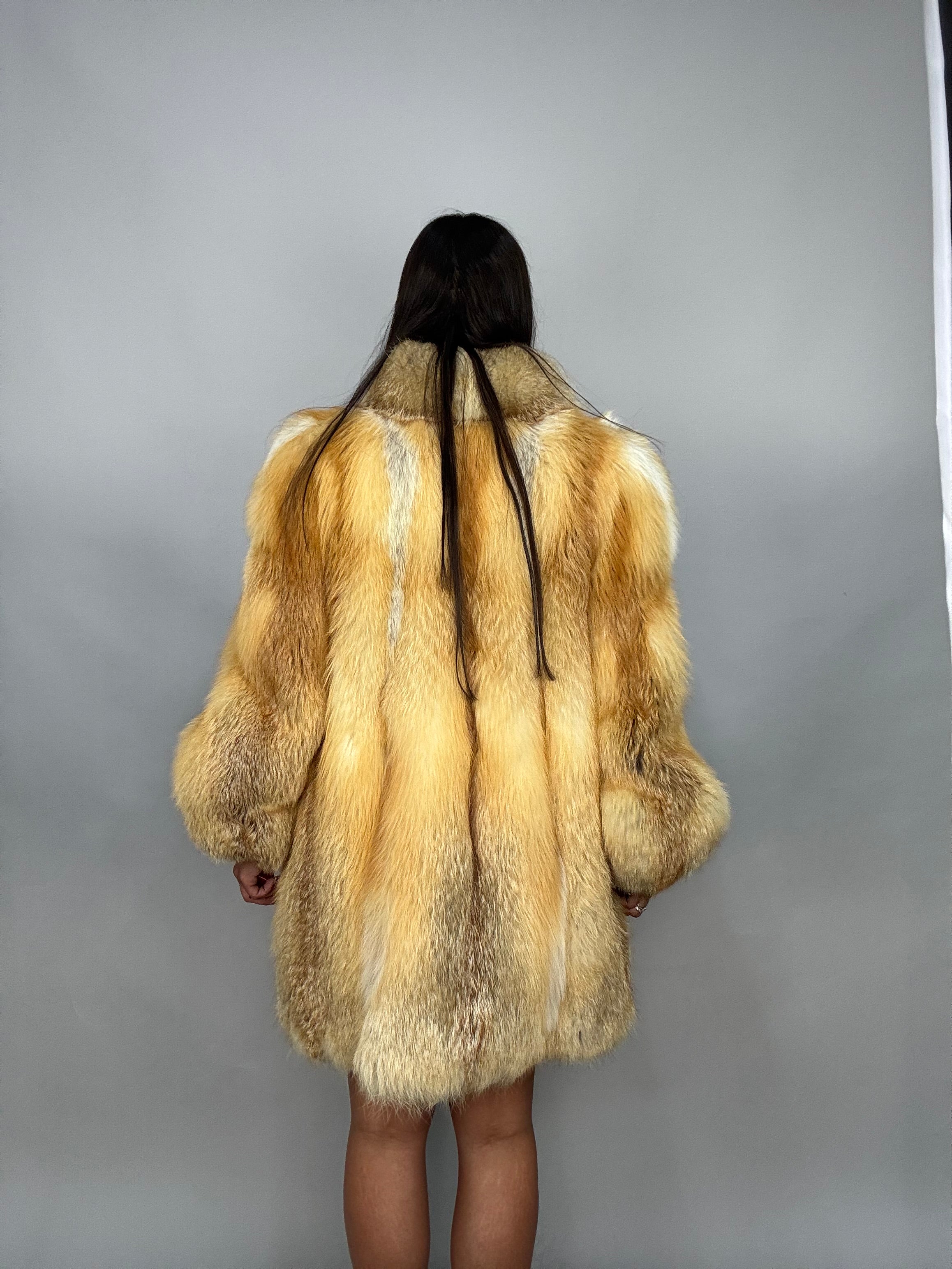 Giacca in volpe golden