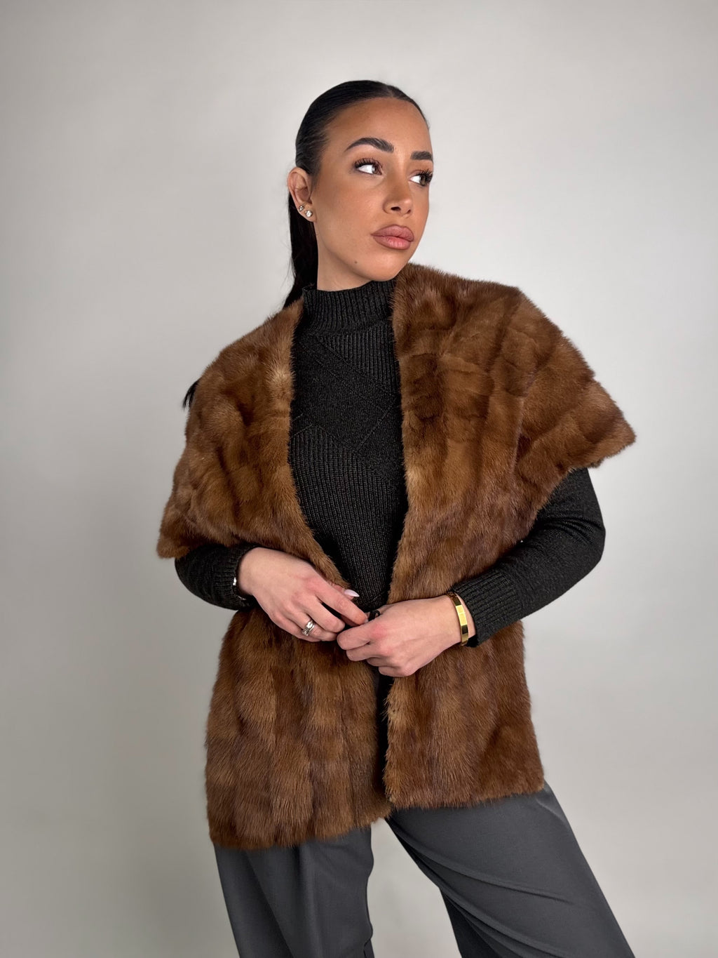 Mink Bomber Jacket