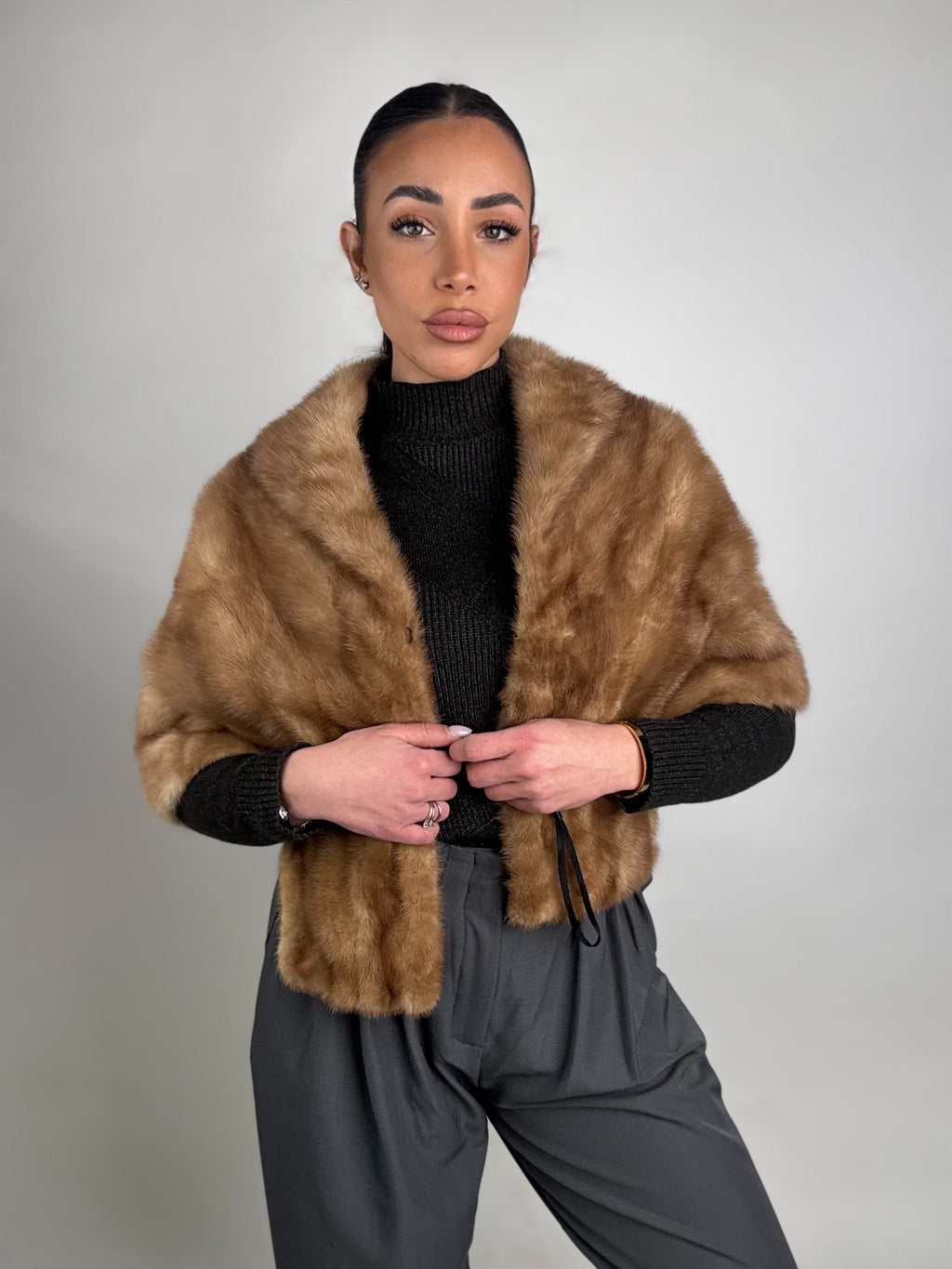 Mink Bomber Jacket