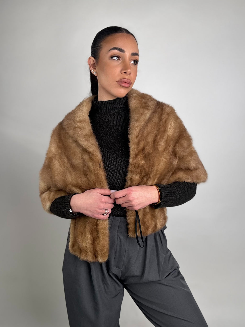 Mink Bomber Jacket