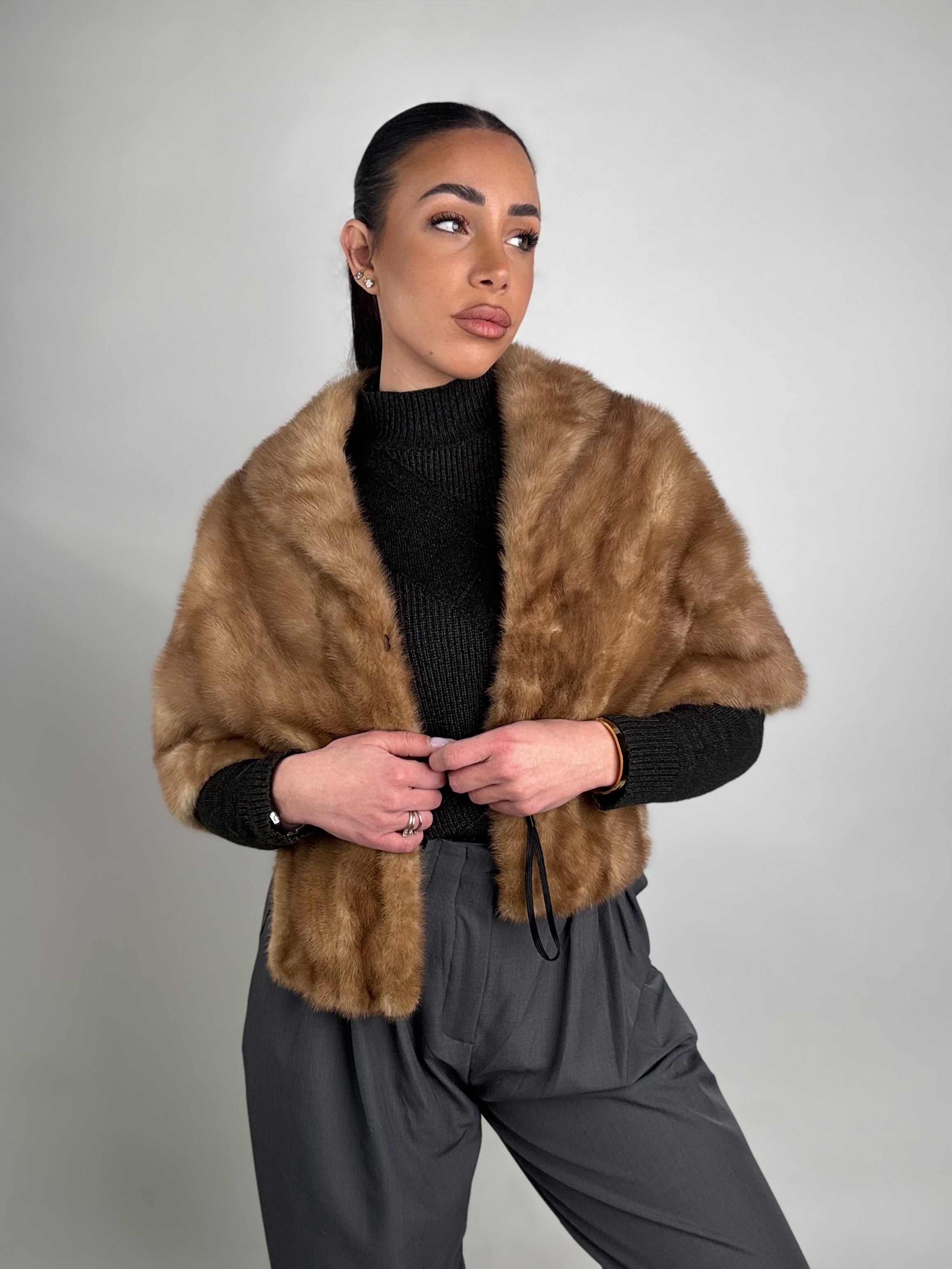 Mink Bomber Jacket