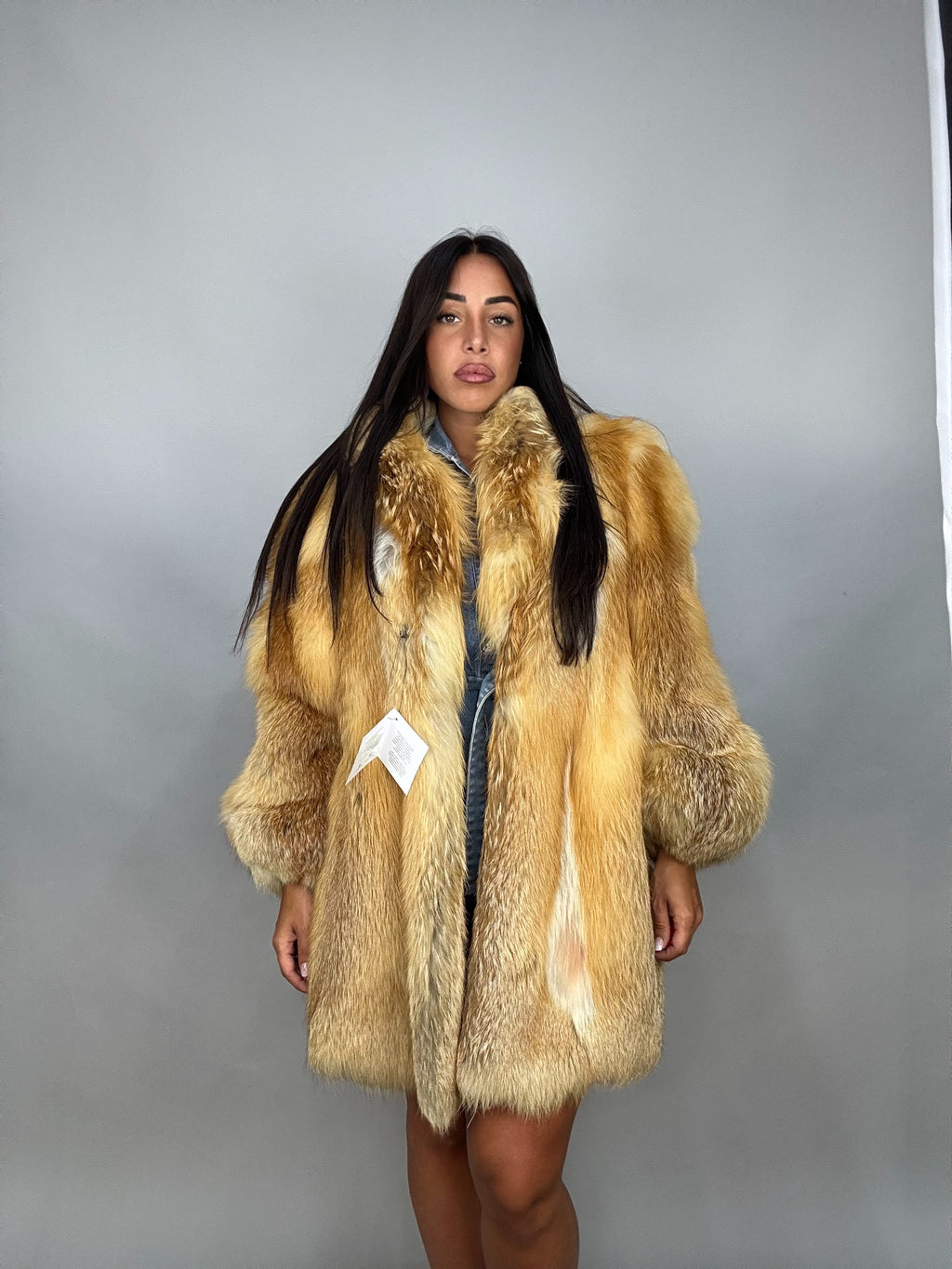 Giacca in volpe golden