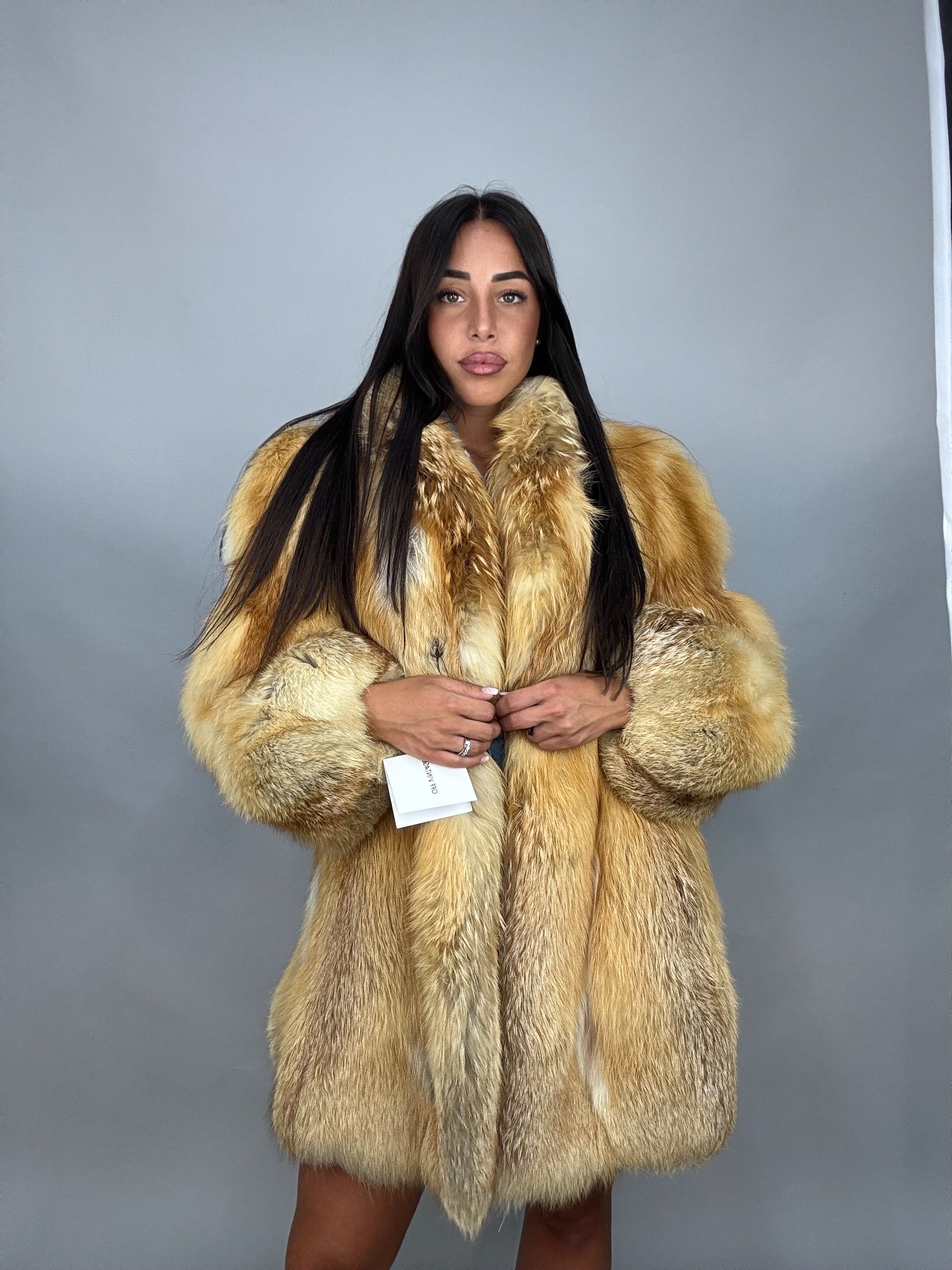 Giacca in volpe golden