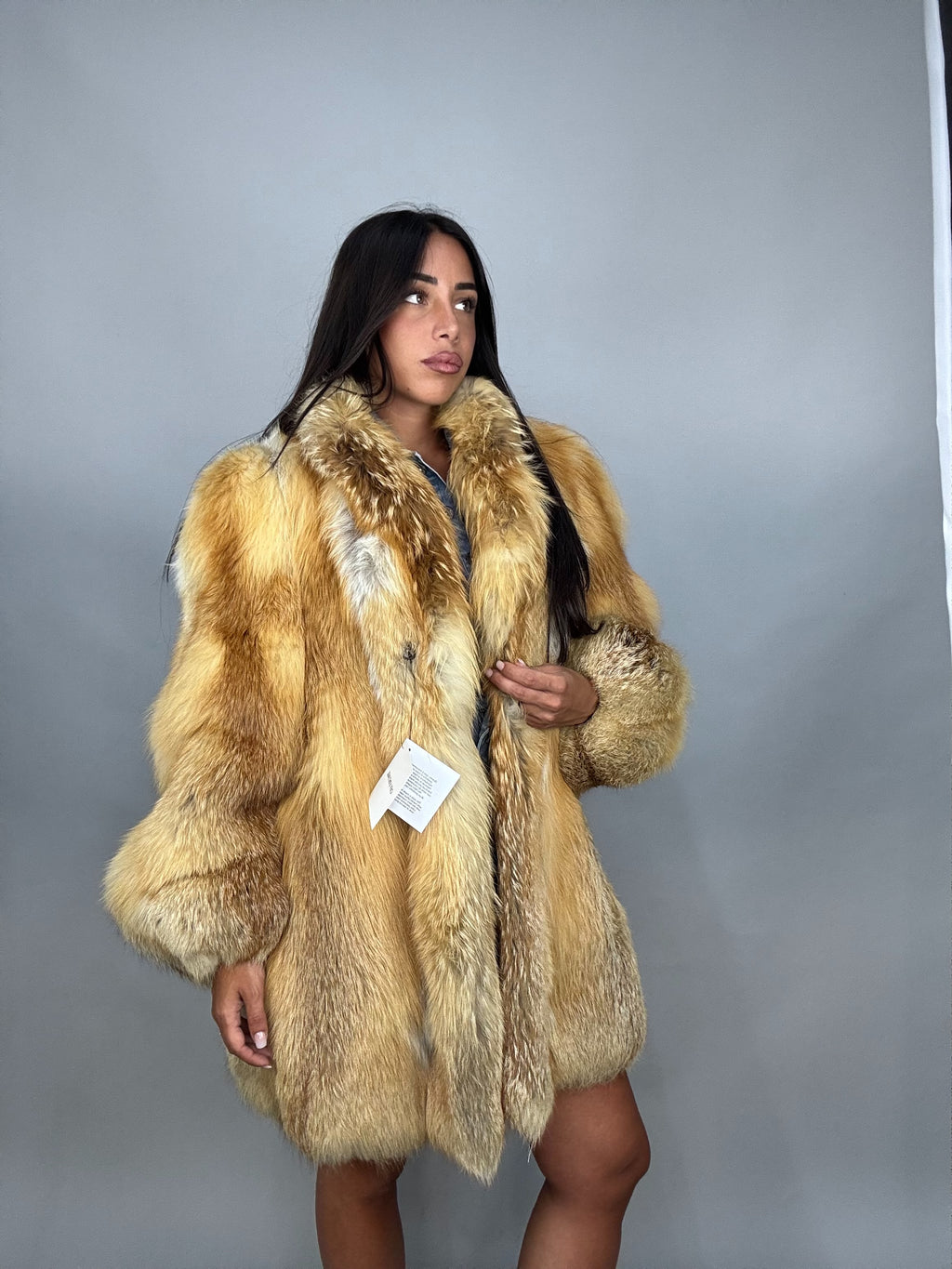 Giacca in volpe golden