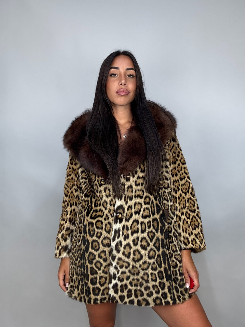 Leopard and fox coat
