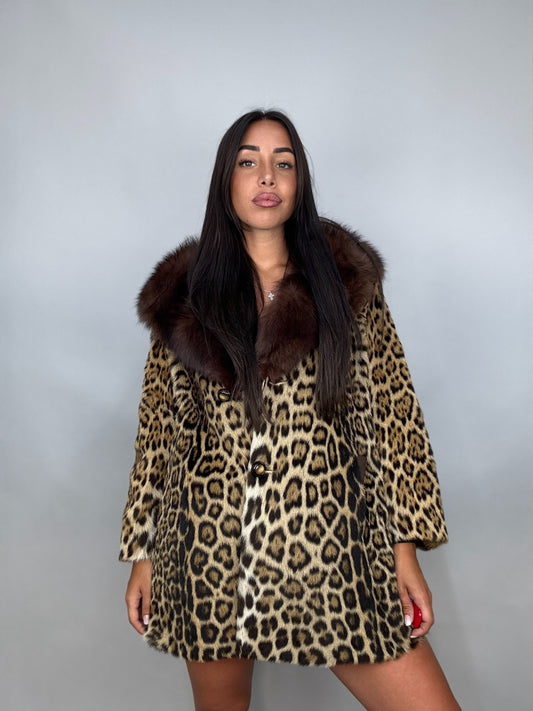 Leopard and fox coat
