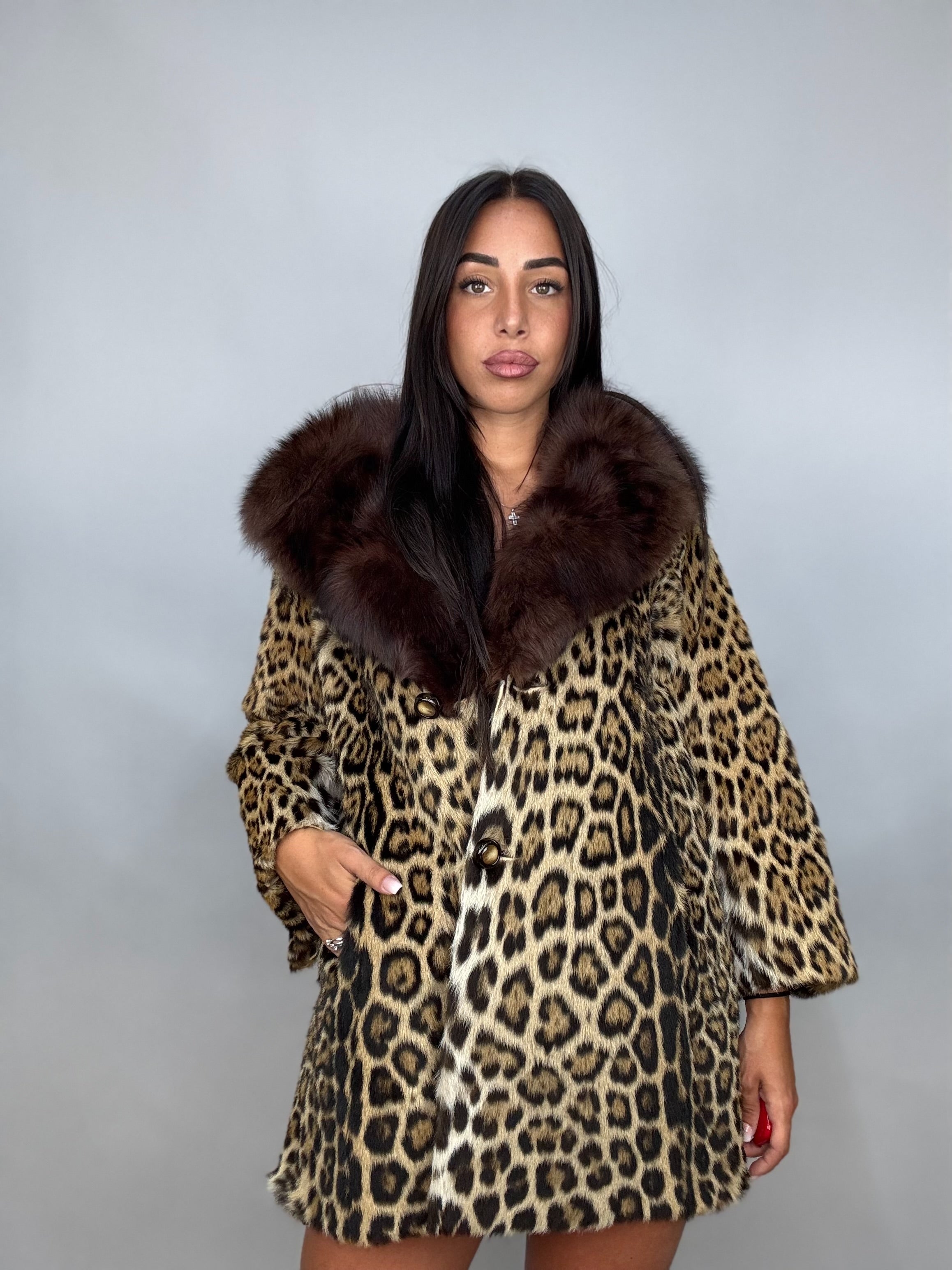 Cappotto in ghepardo e volpe