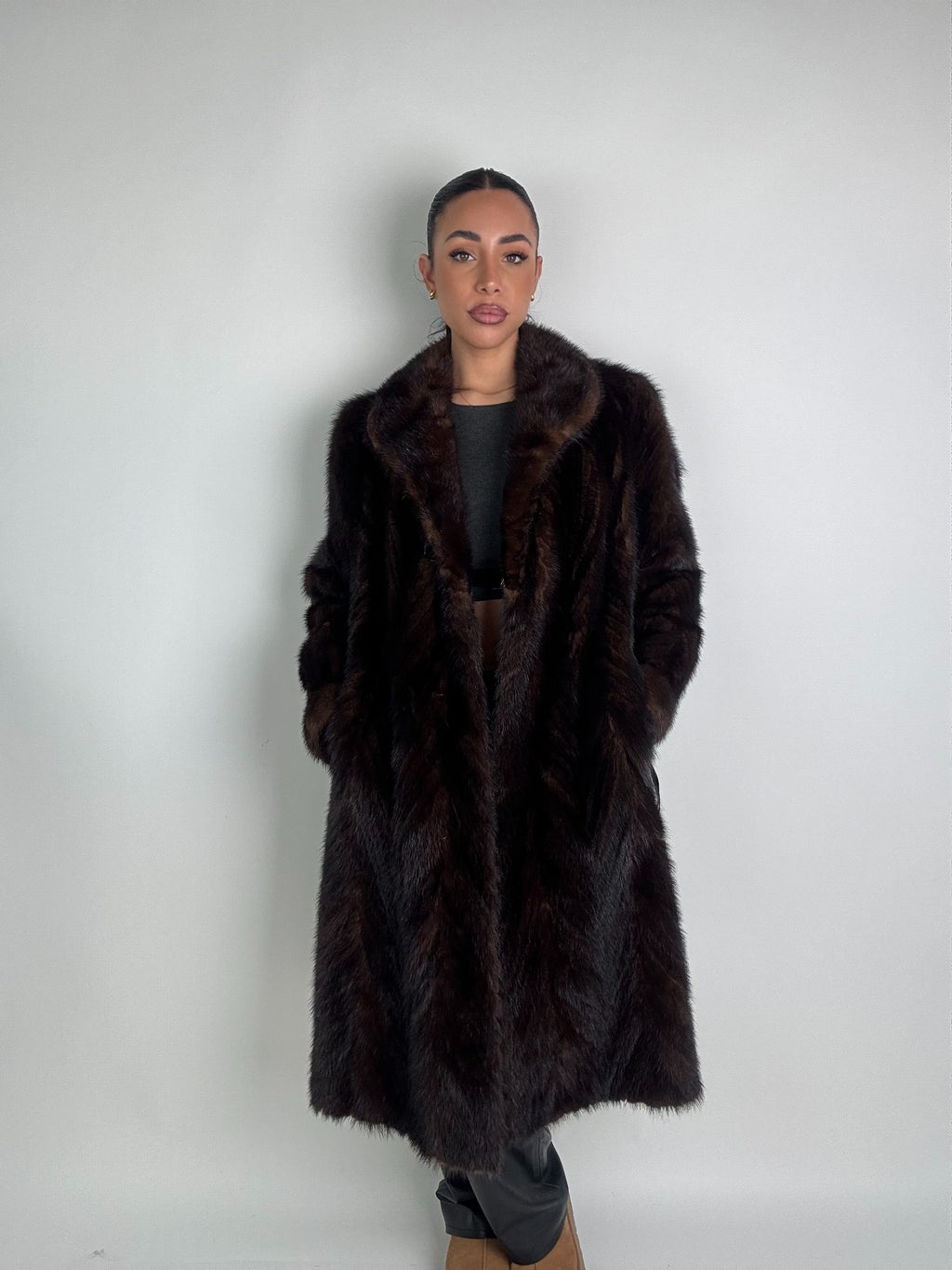 Cappotto in visone N549