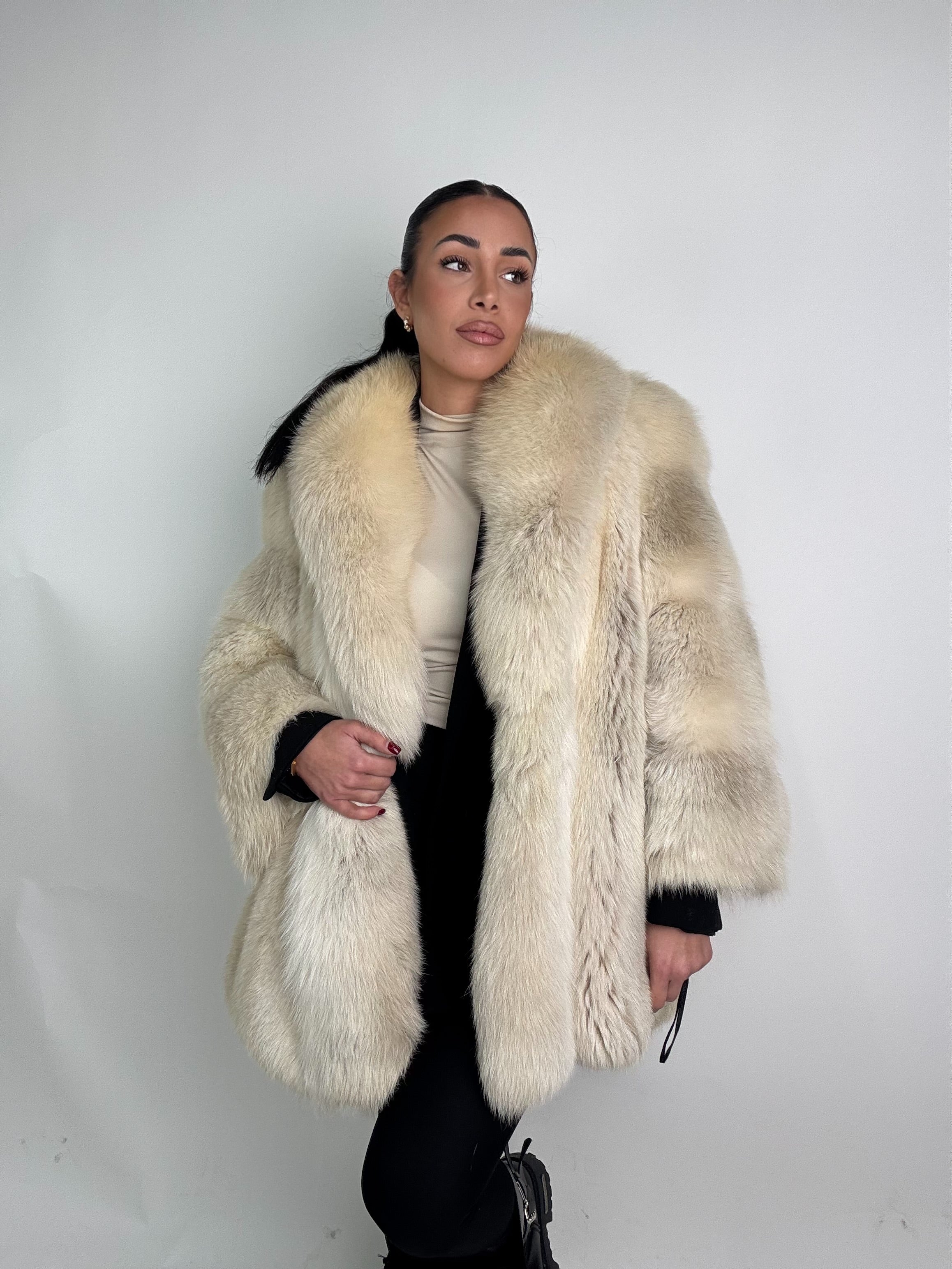 Giacca in volpe shadow N63