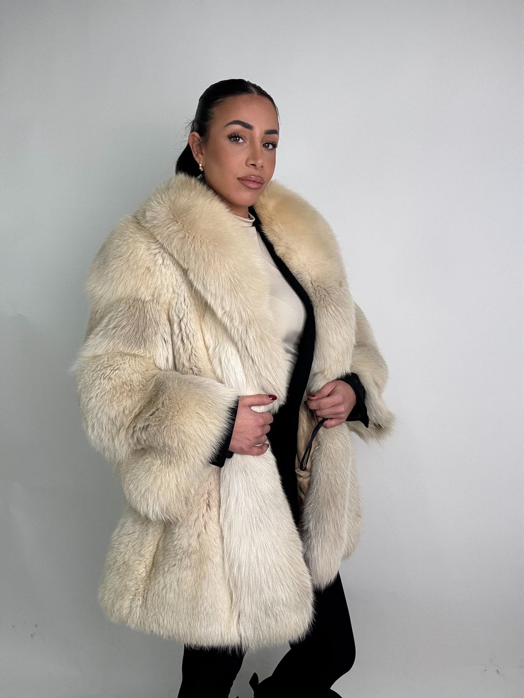 Giacca in volpe shadow N63